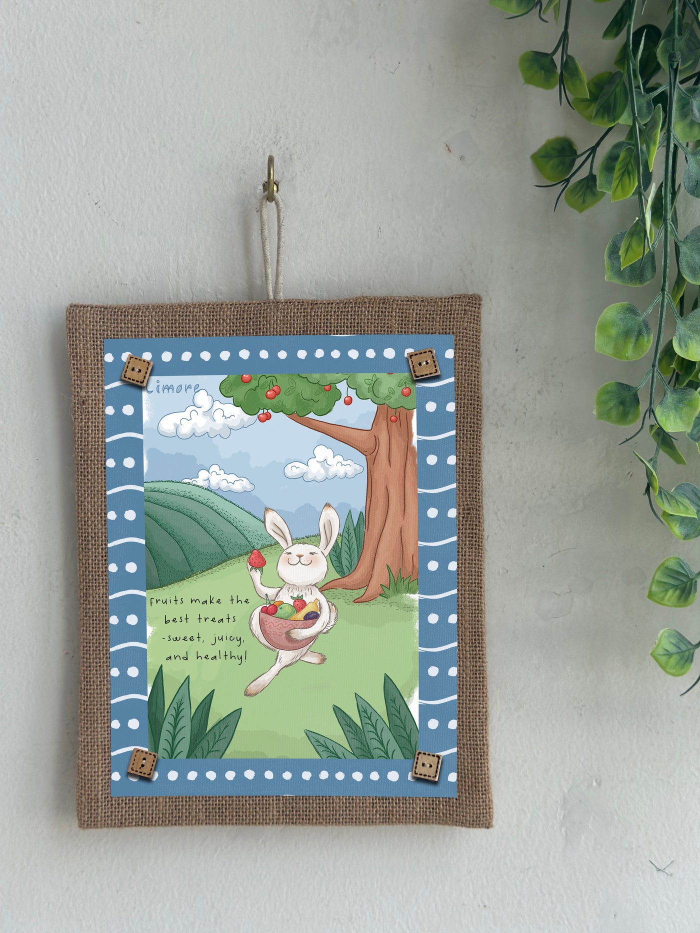 Bunny’s Healthy Snack Wall Art