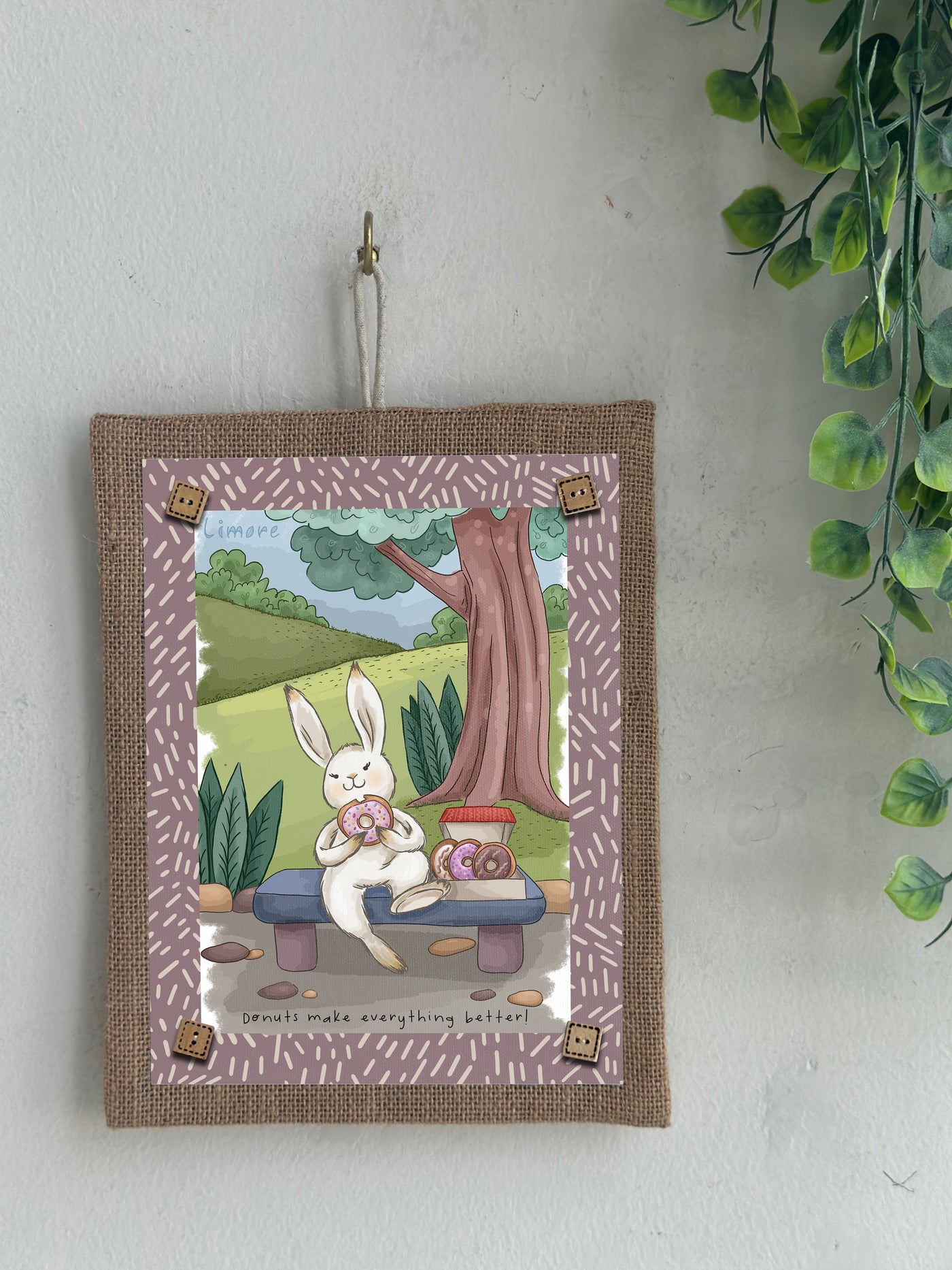 Bunny’s Donut Delight Wall Art