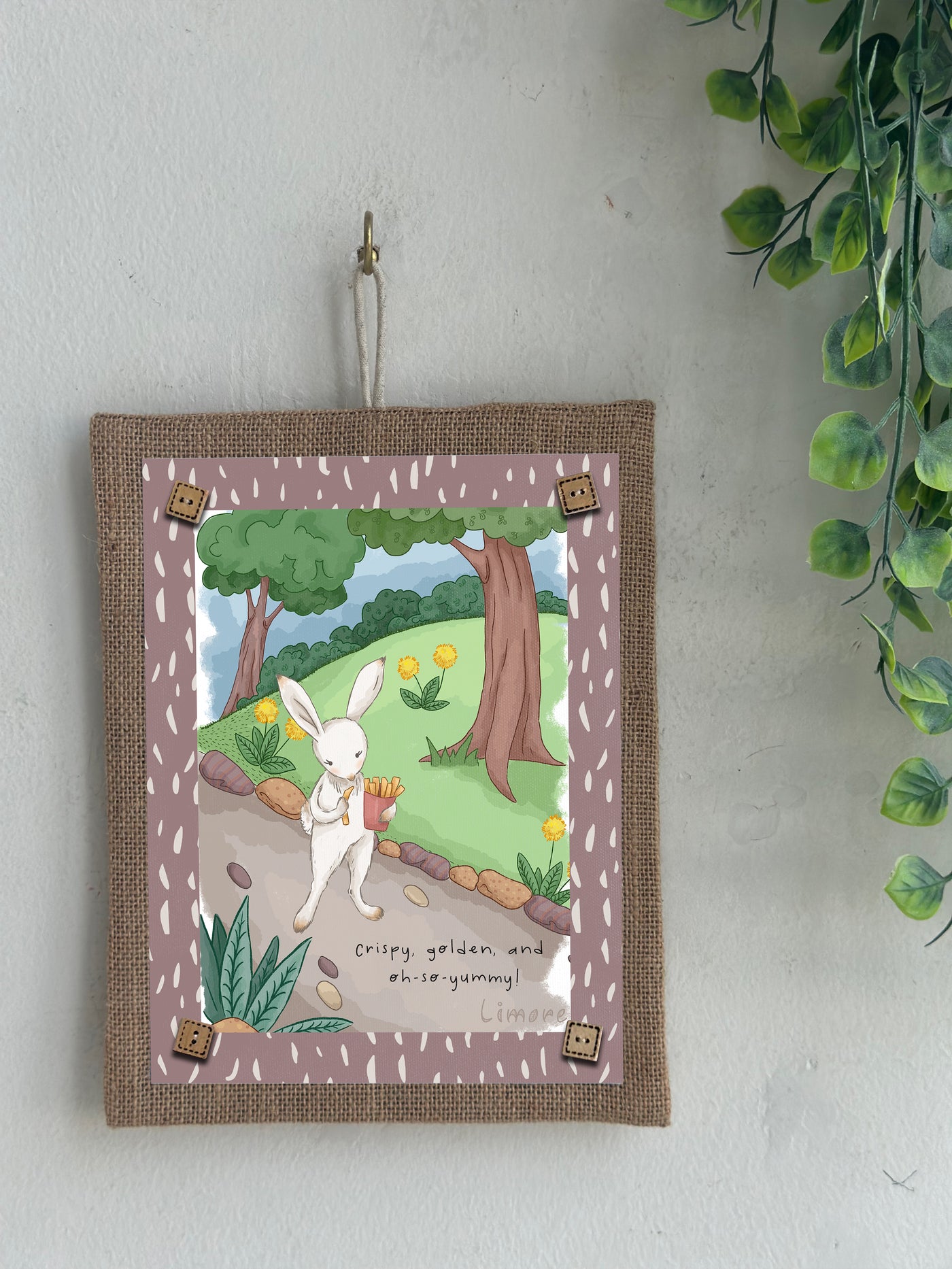 Bunny’s Little Snack Wall Art