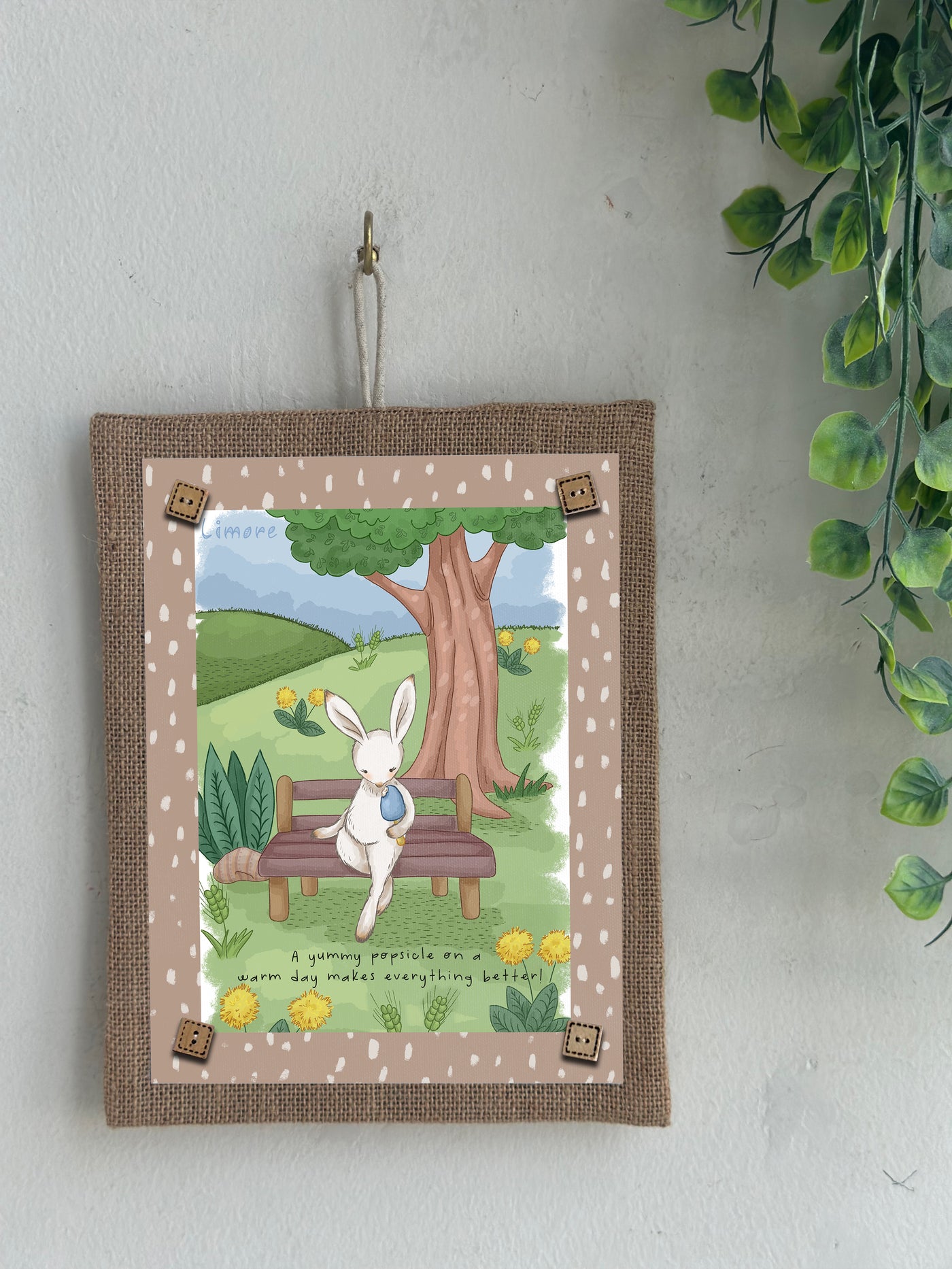 Bunny’s Popsicle Fun Wall Art