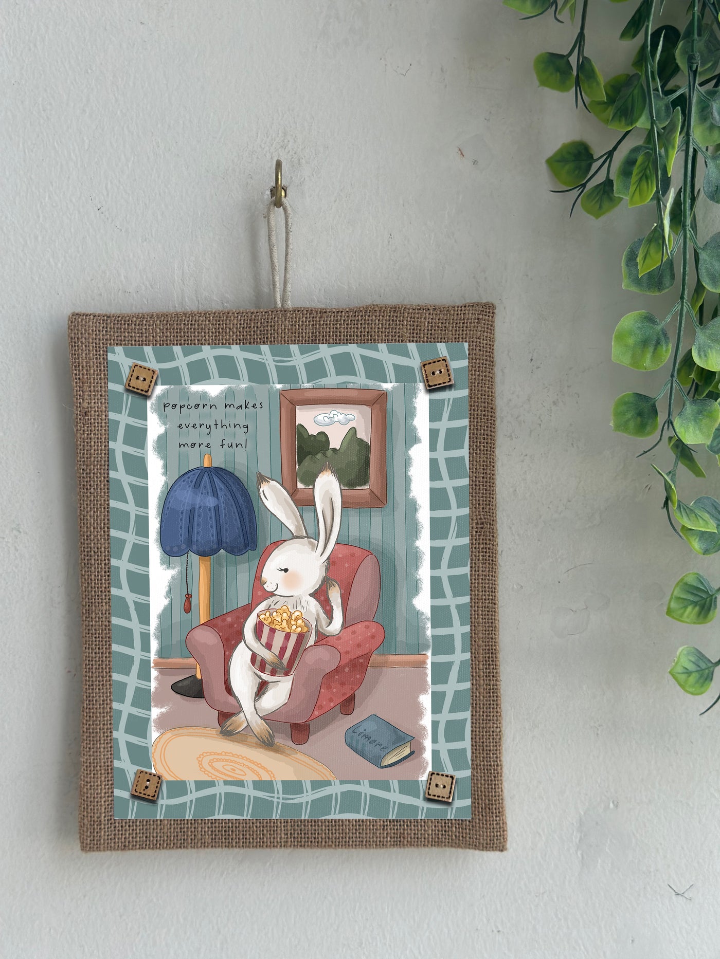 Bunny’s Popcorn Fun Wall Art