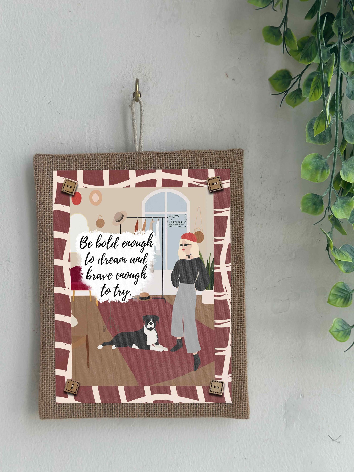 Courage to Try Boho Wall Art