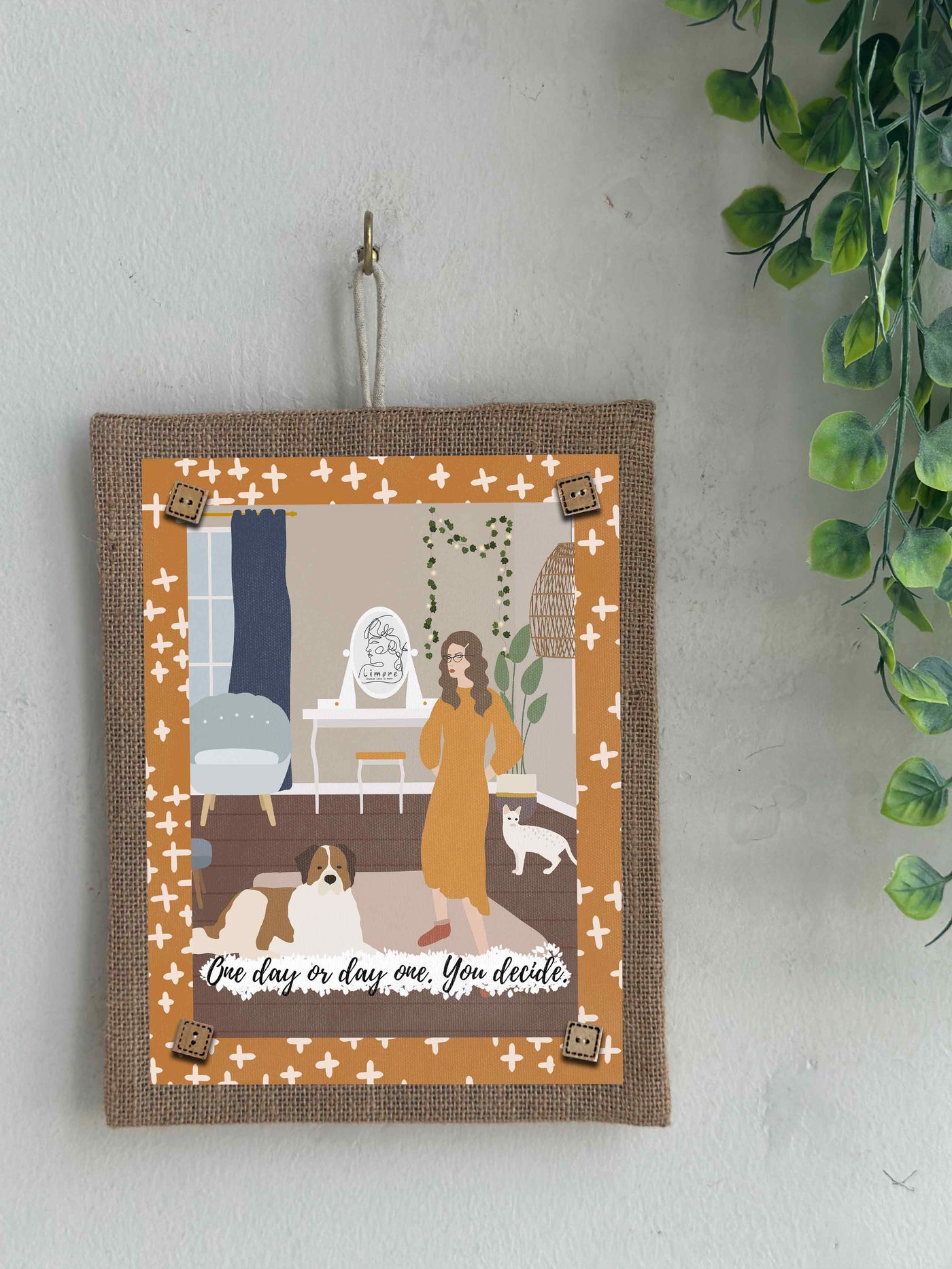 Begin Today Boho Wall Art