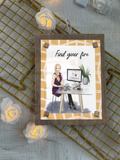 Find Your Fire Boho Wall Art