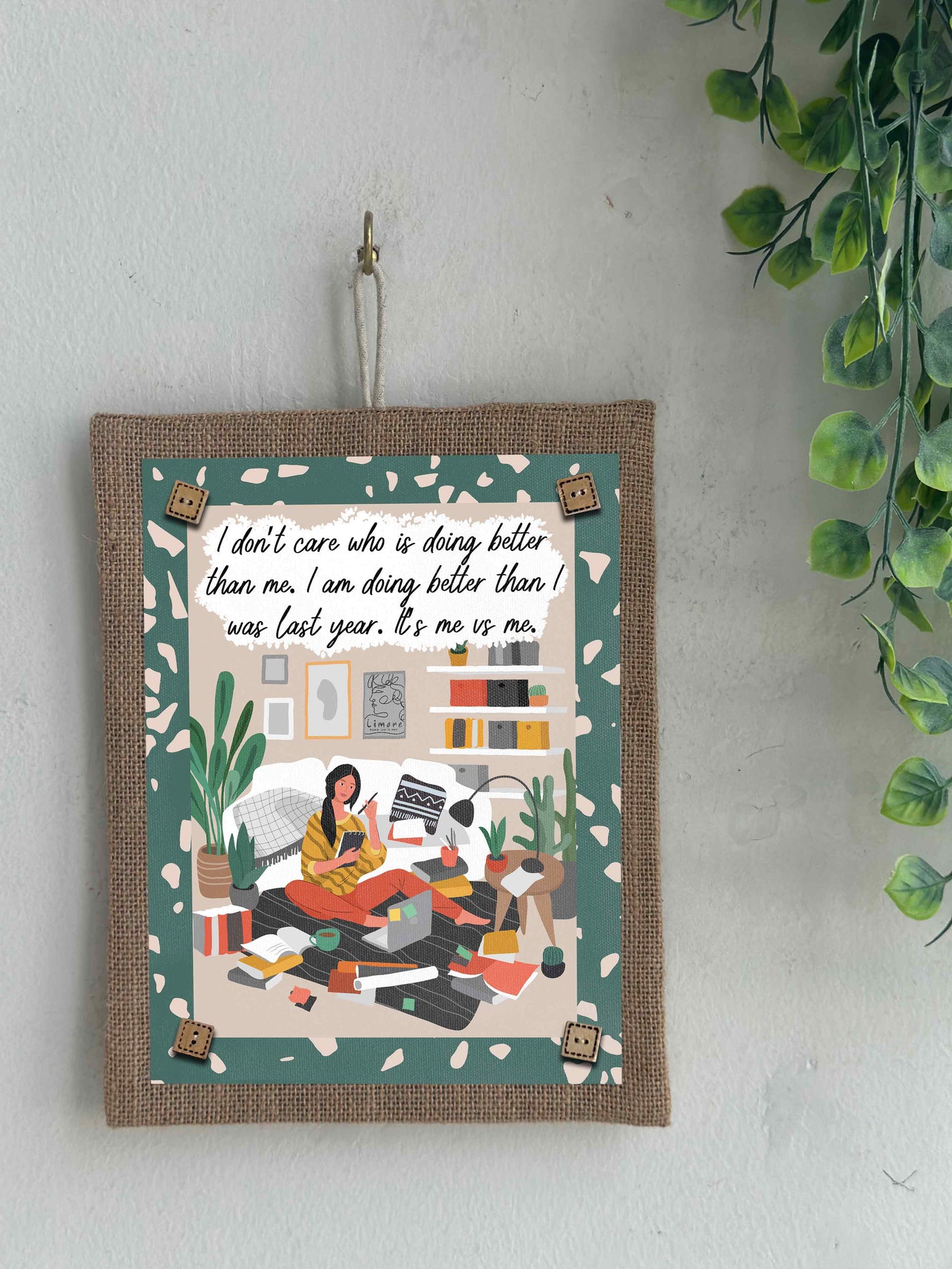 Me vs Me Boho Wall Art