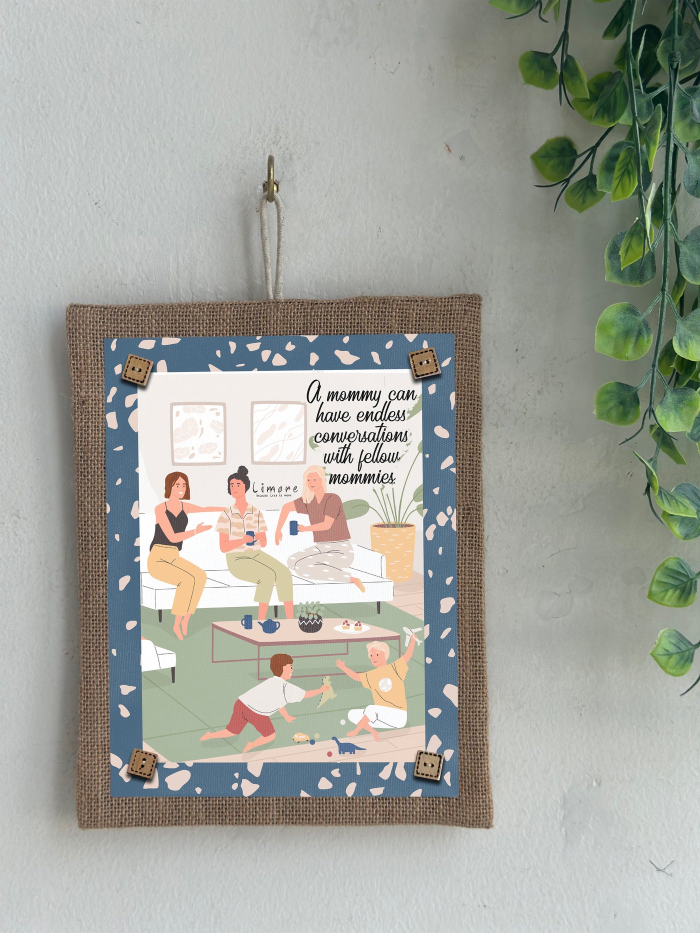 Mom Tribe Boho Wall Art