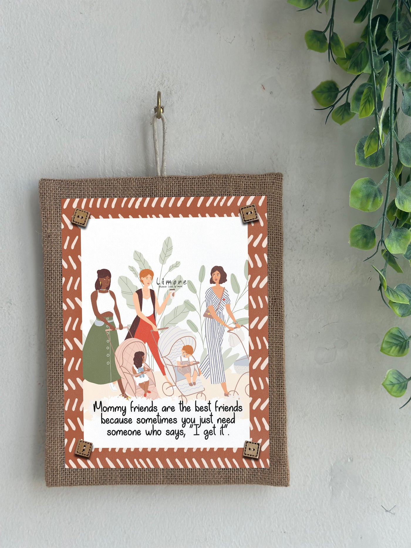 Mom Circle Boho Wall Art