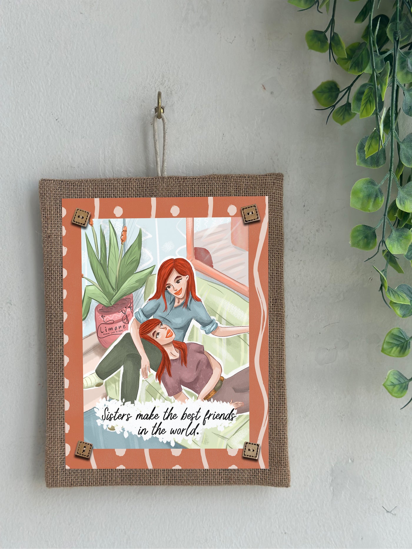 Heartfelt Bond Boho Wall Art