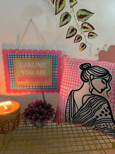 Serene Silhouette Cushion