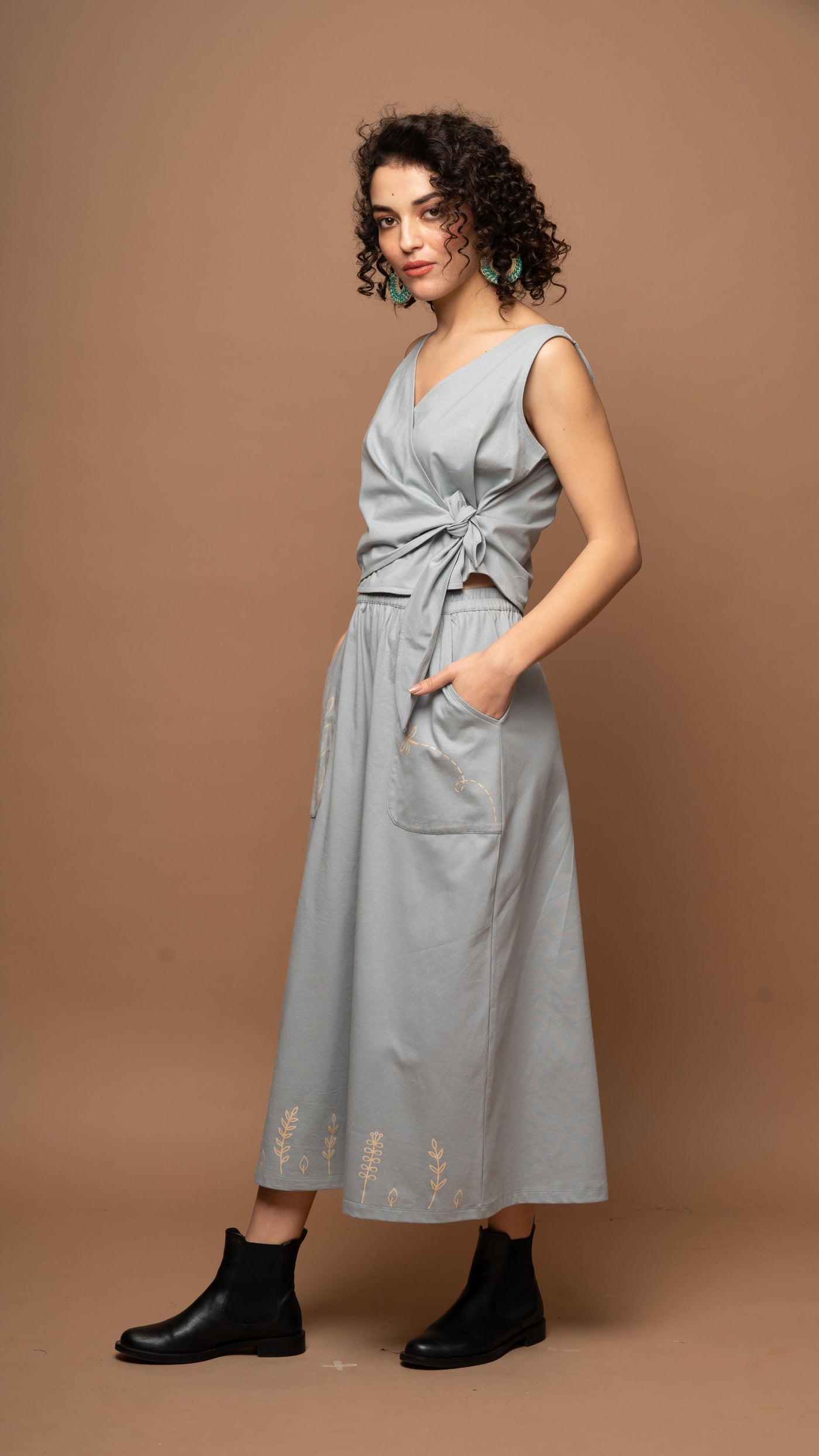 Morning Mist - Soft Gray-Blue Co-ord