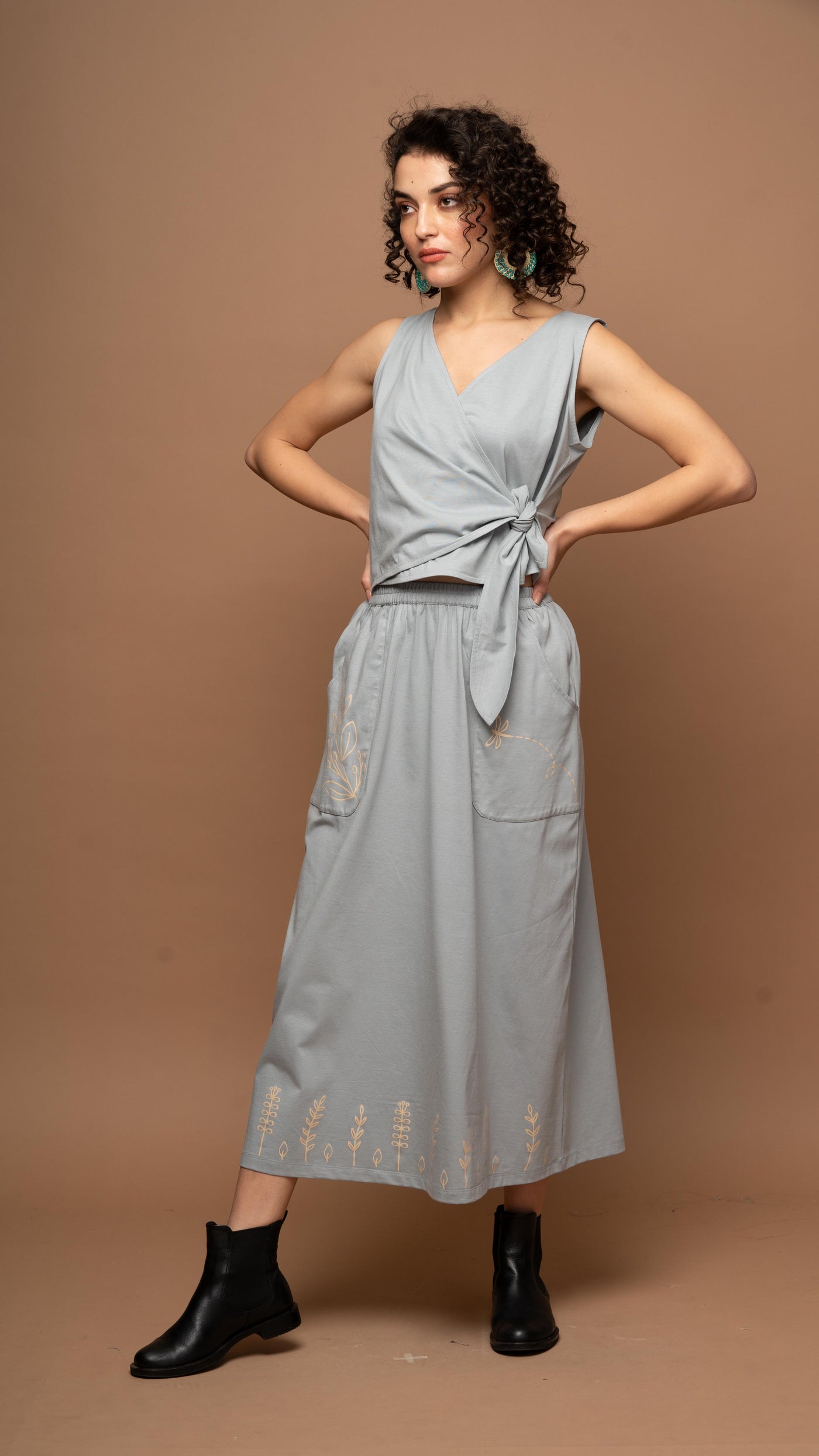 Morning Mist - Soft Gray-Blue Co-ord