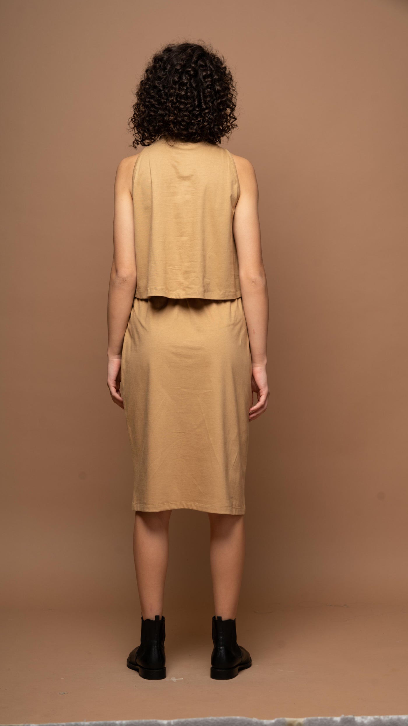 Sands & Leaves - Beige Skirt Co-ord