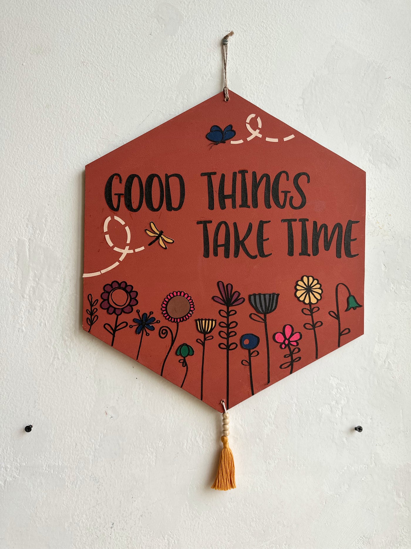 Good things take time - Enchanted Hexagon Wall Art