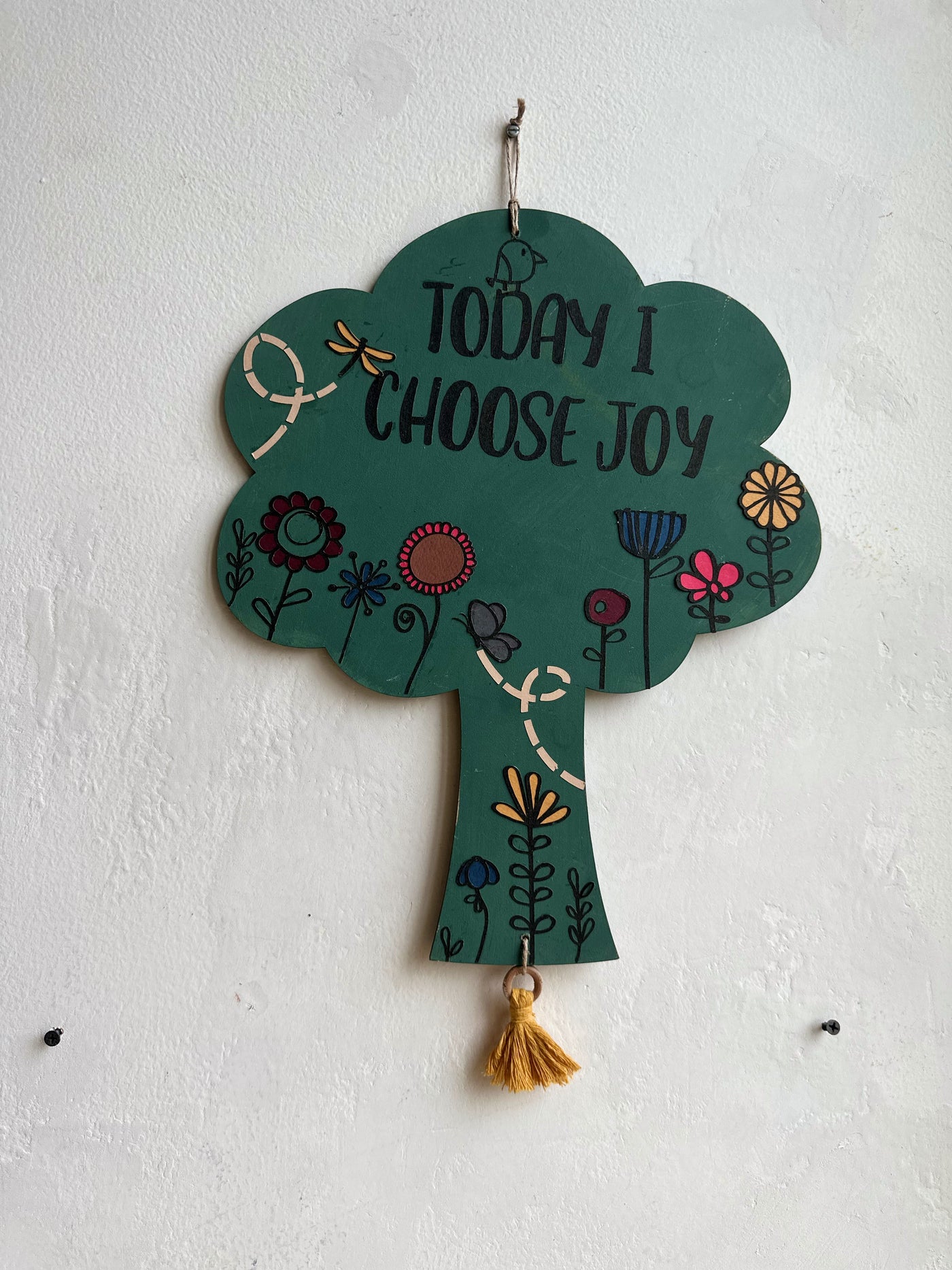 Today I choose Joy - Enchanted Tree Wall Art