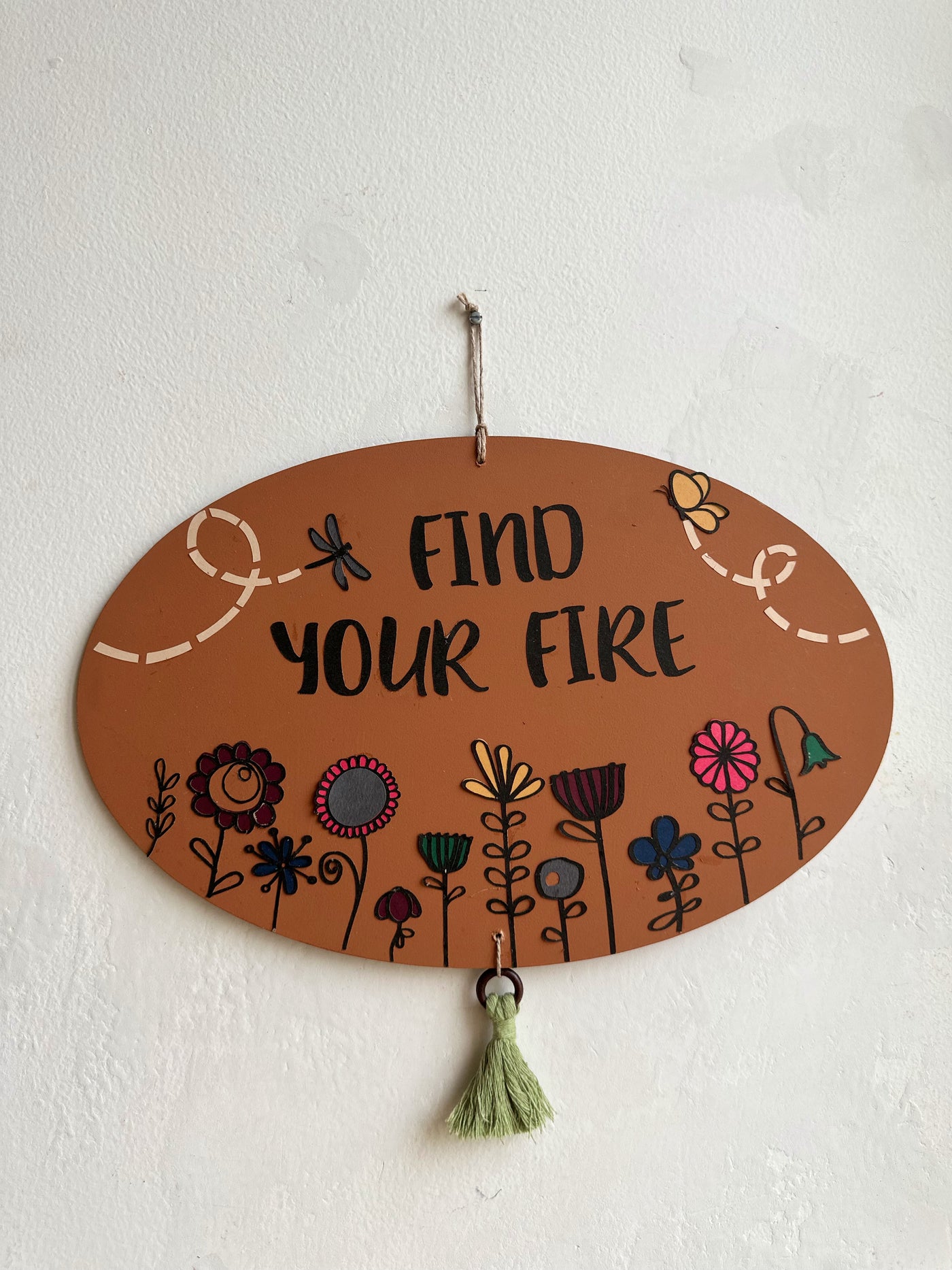 Find your fire - Enchanted Oval Wall Art