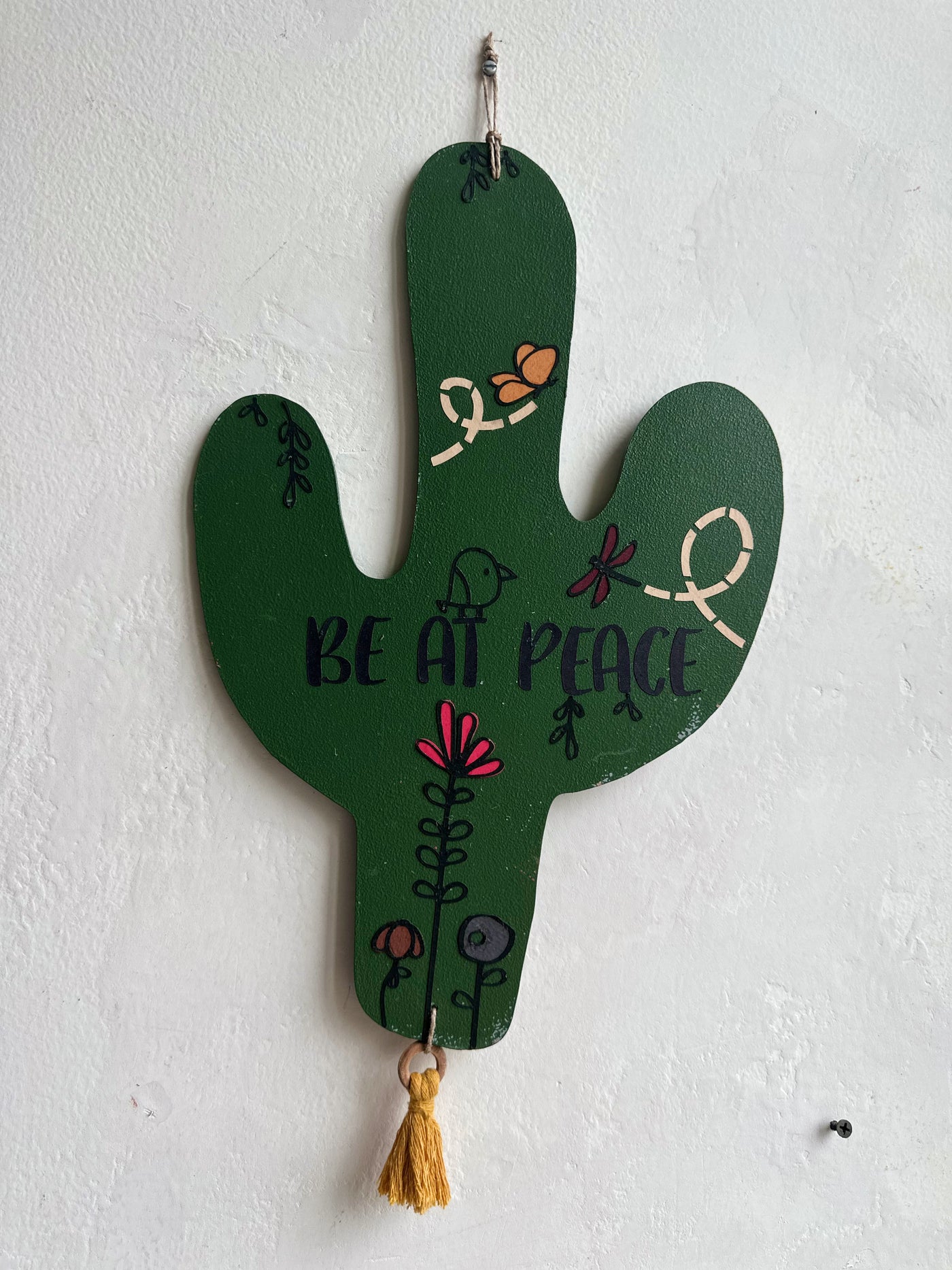 Be at Peace - Enchanted Cactus Wall Art