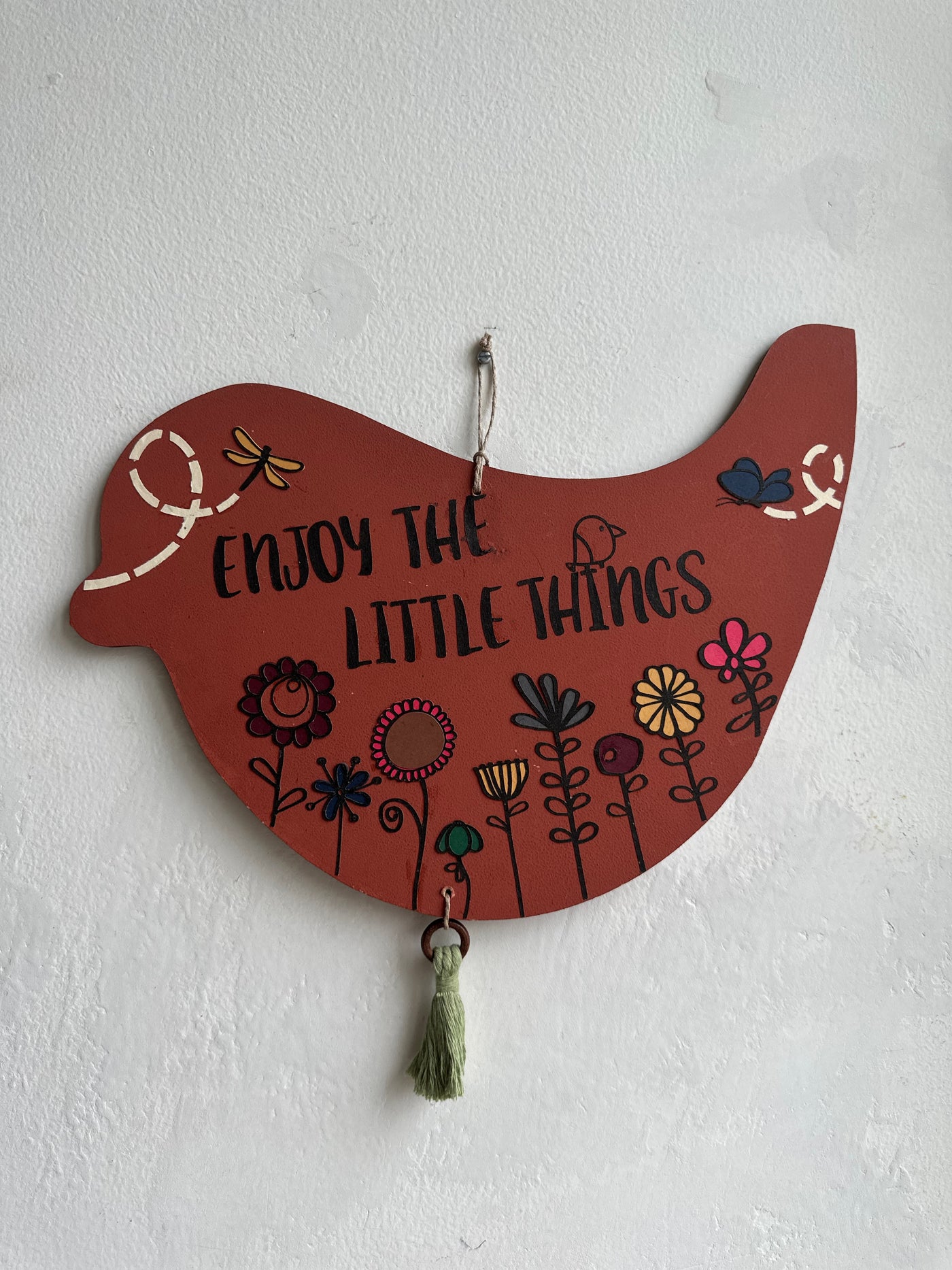 Enjoy the little things - Enchanted Birdie Wall Art