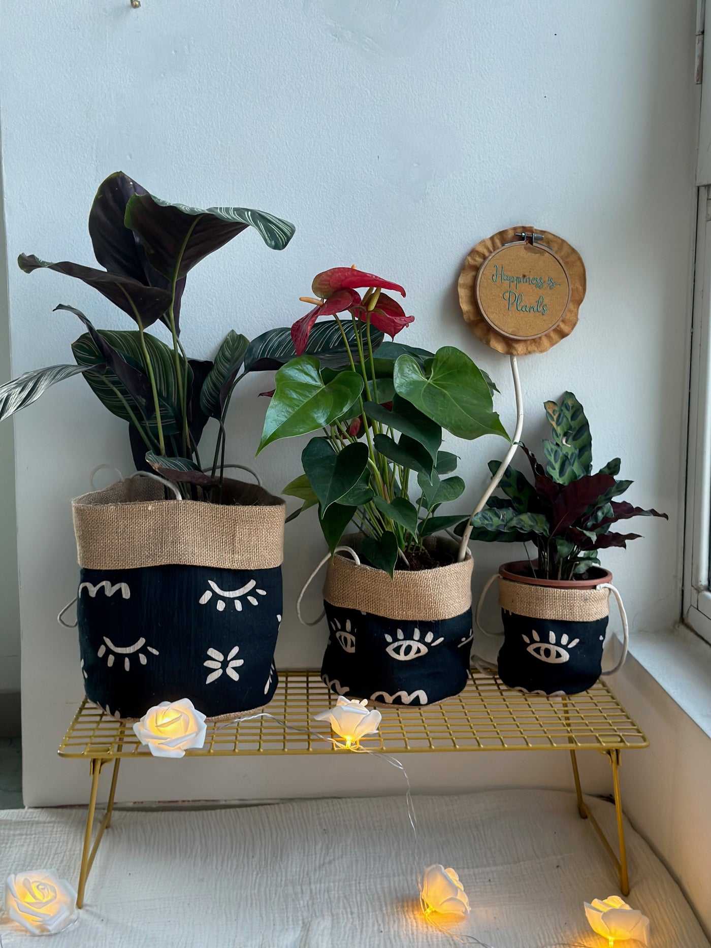 Sometimes I see Black - Set of 3 Planters