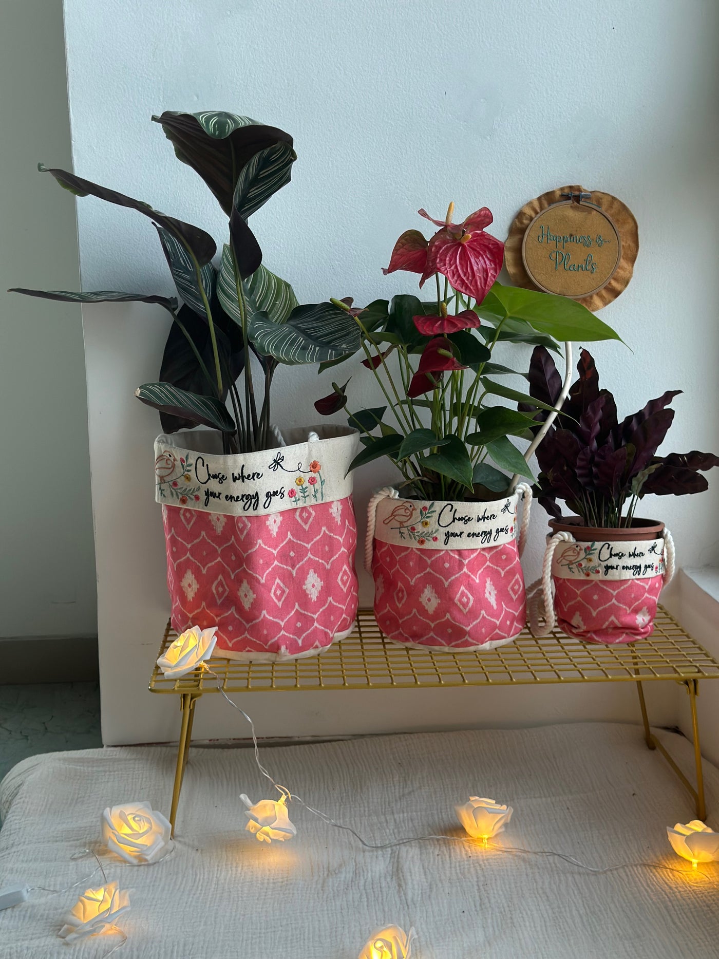 Fuchsia Dreams: Positive Energy Planters - Set of 3