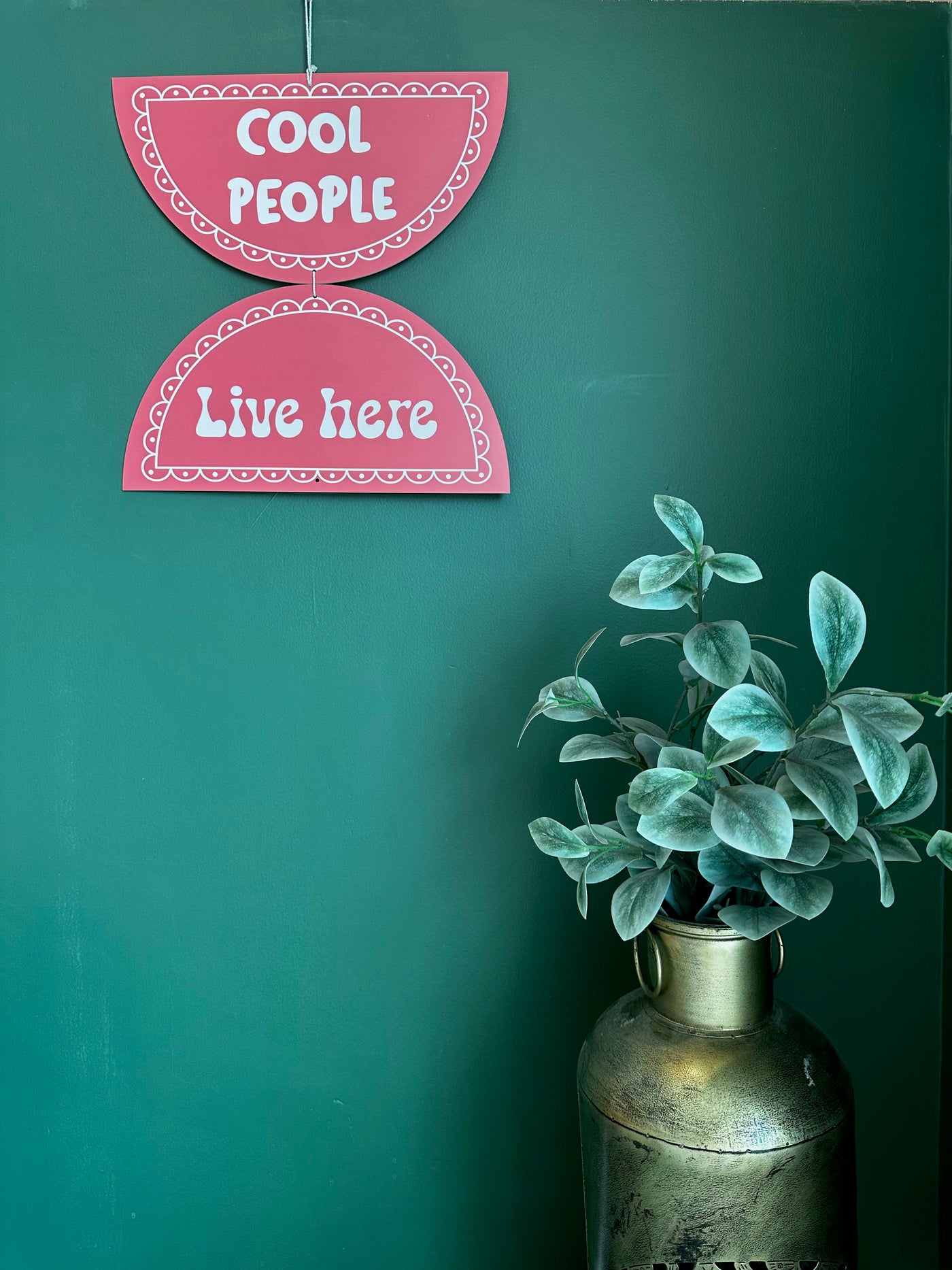 Cool People Live Here Minimalist wall art