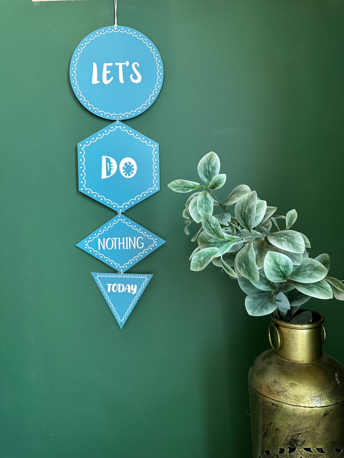 Let’s Do Nothing Today Minimalist Wall Art