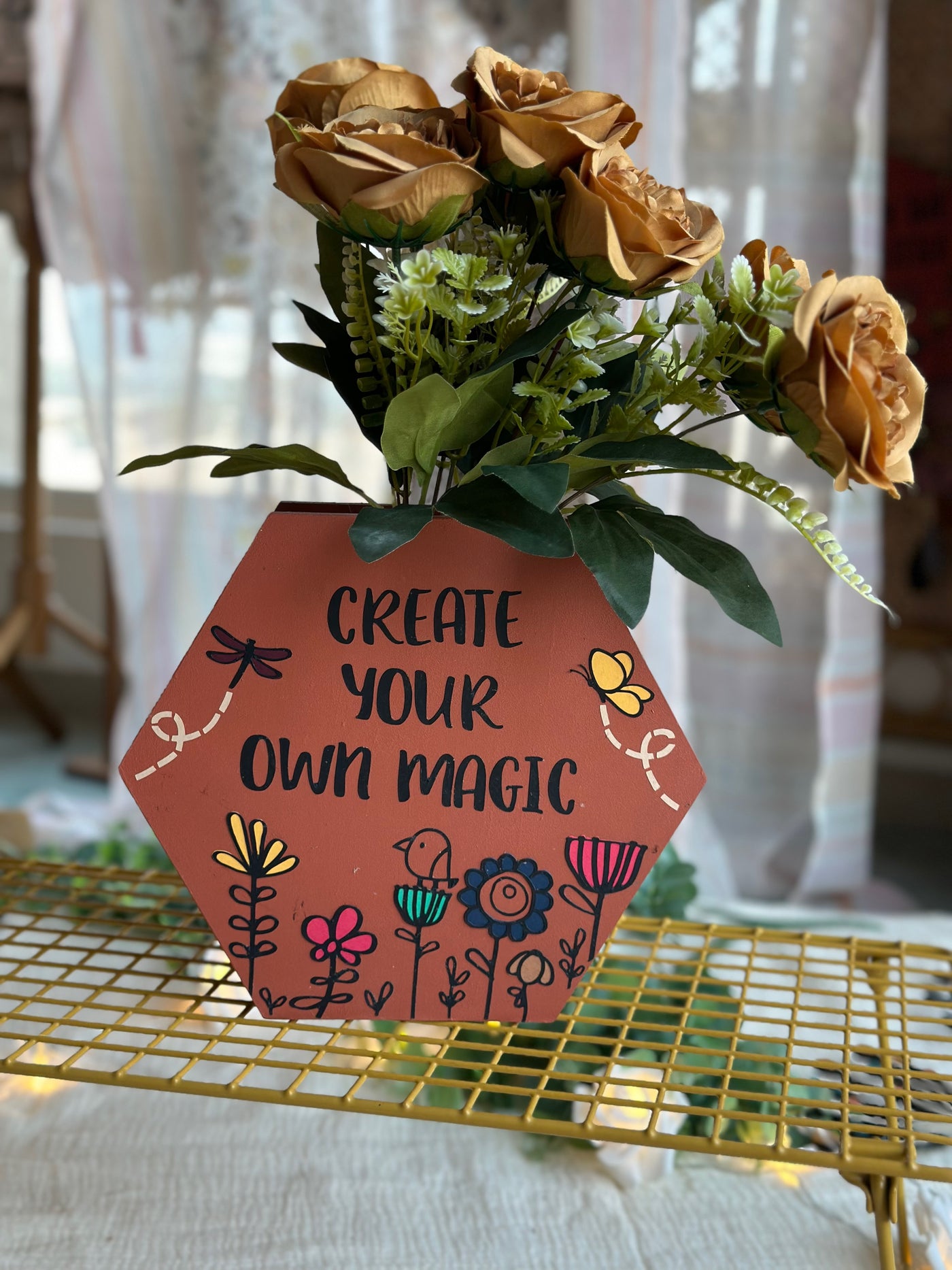 Create your own magic Desk/Wall Vase