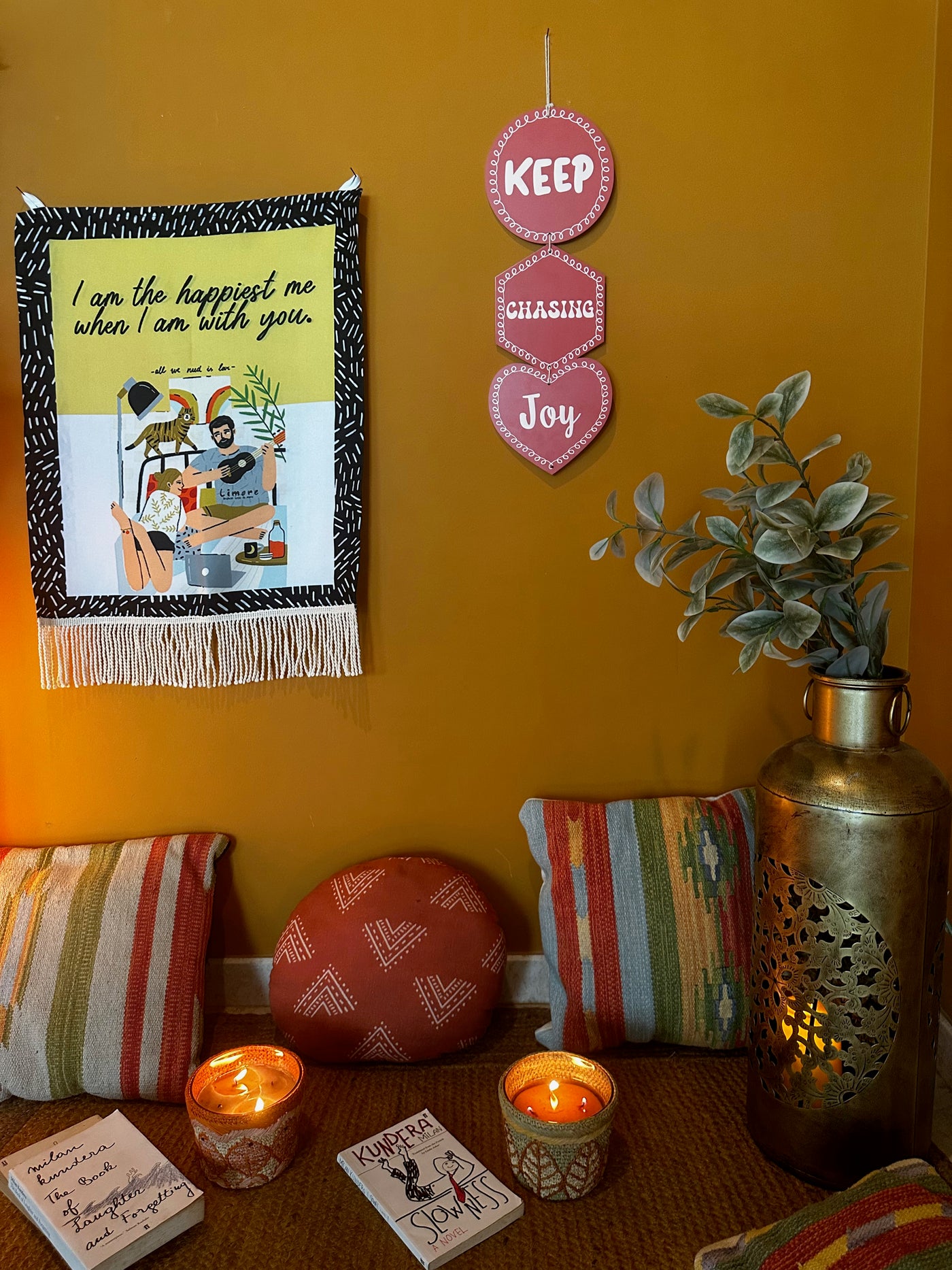 Keep Chasing Joy Minimalist Wall Art