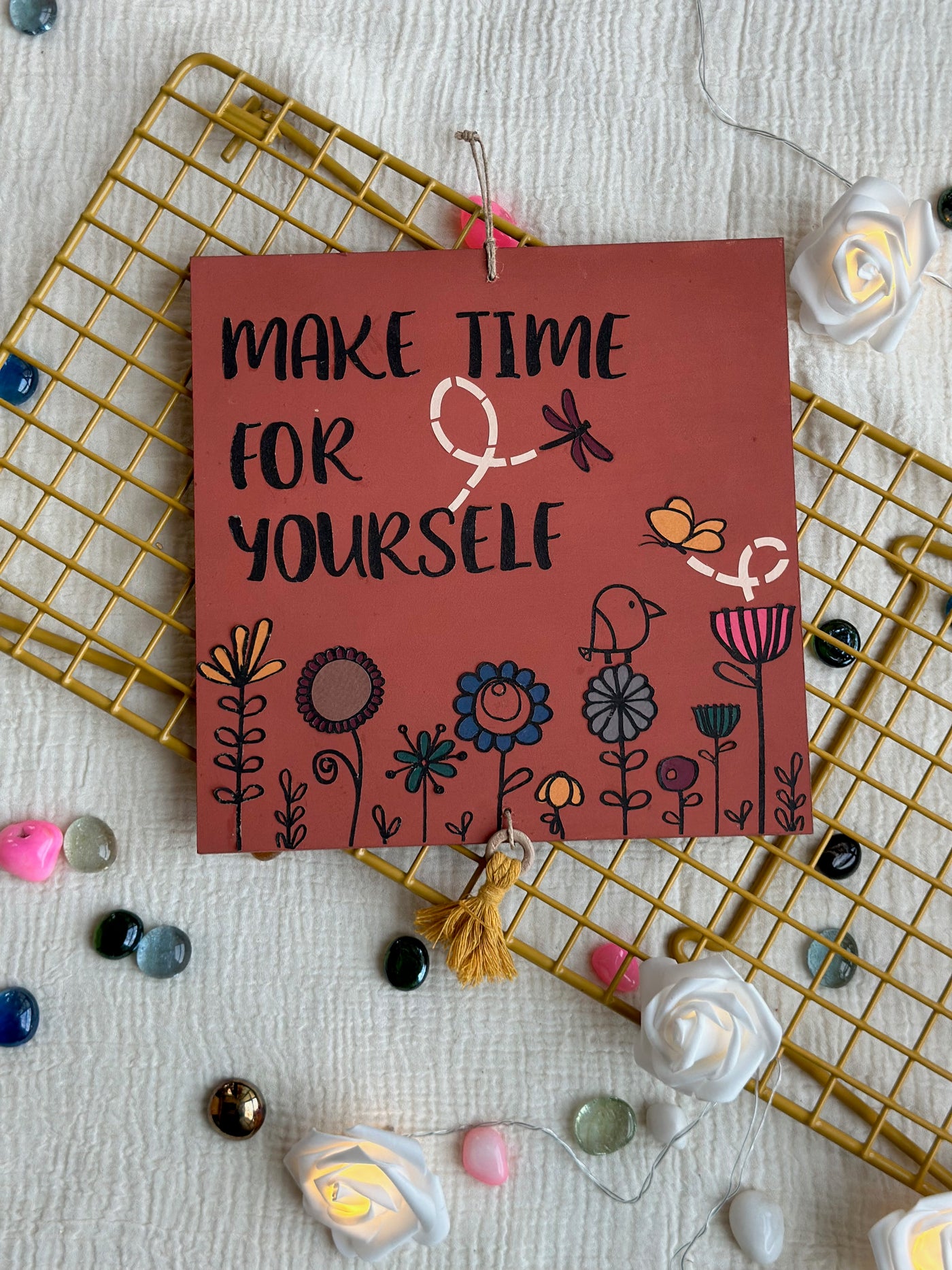 Make time for yourself - Enchanted Square Wall Art