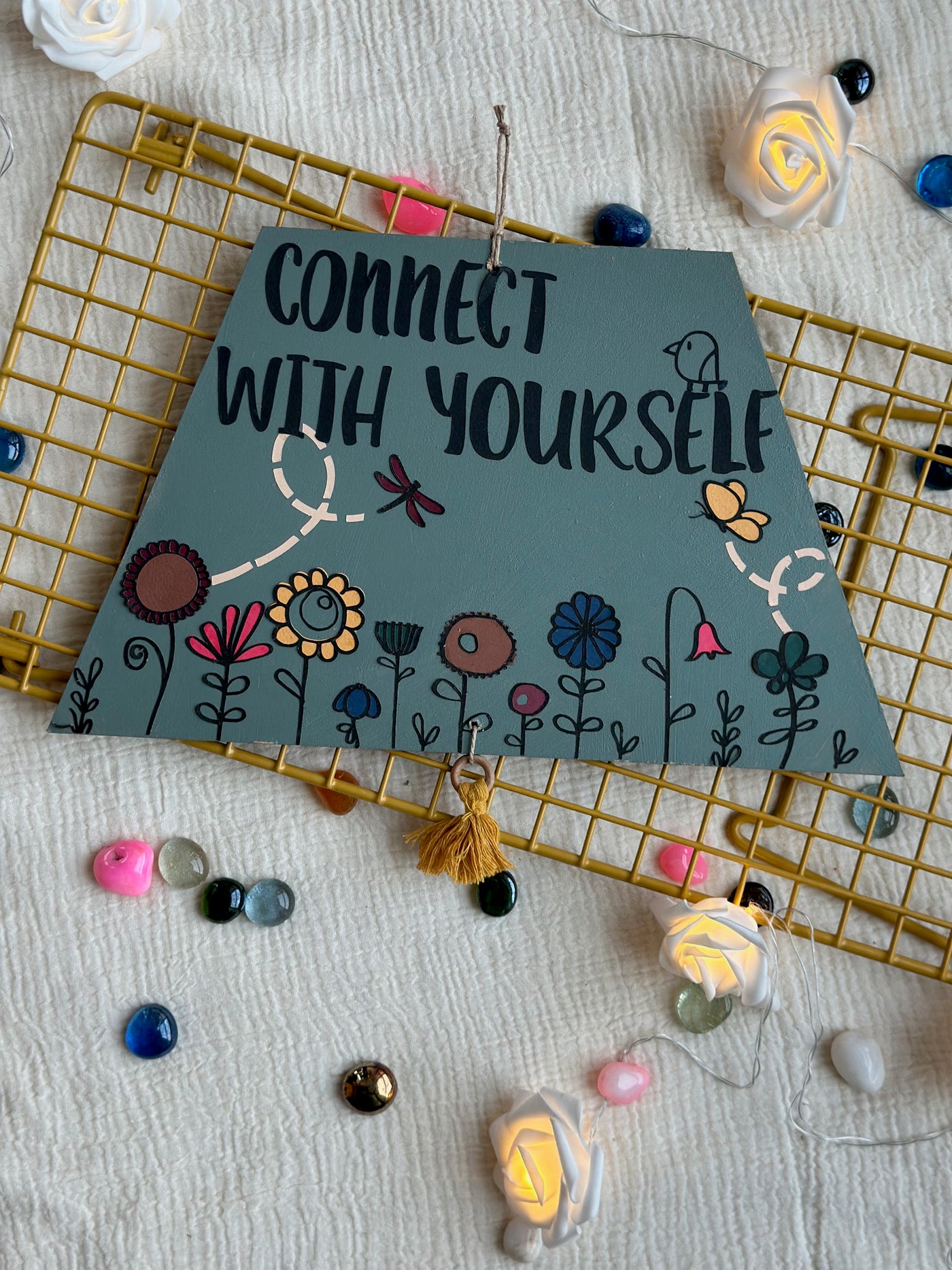 Connect with yourself - Enchanted Trapezium Wall Art