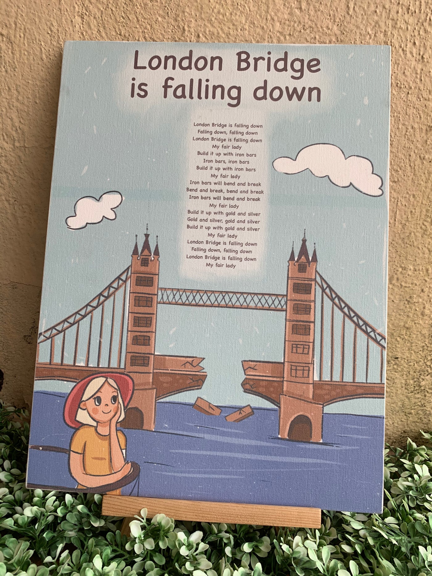 London Bridge is Falling Down Rectangle Wall Art