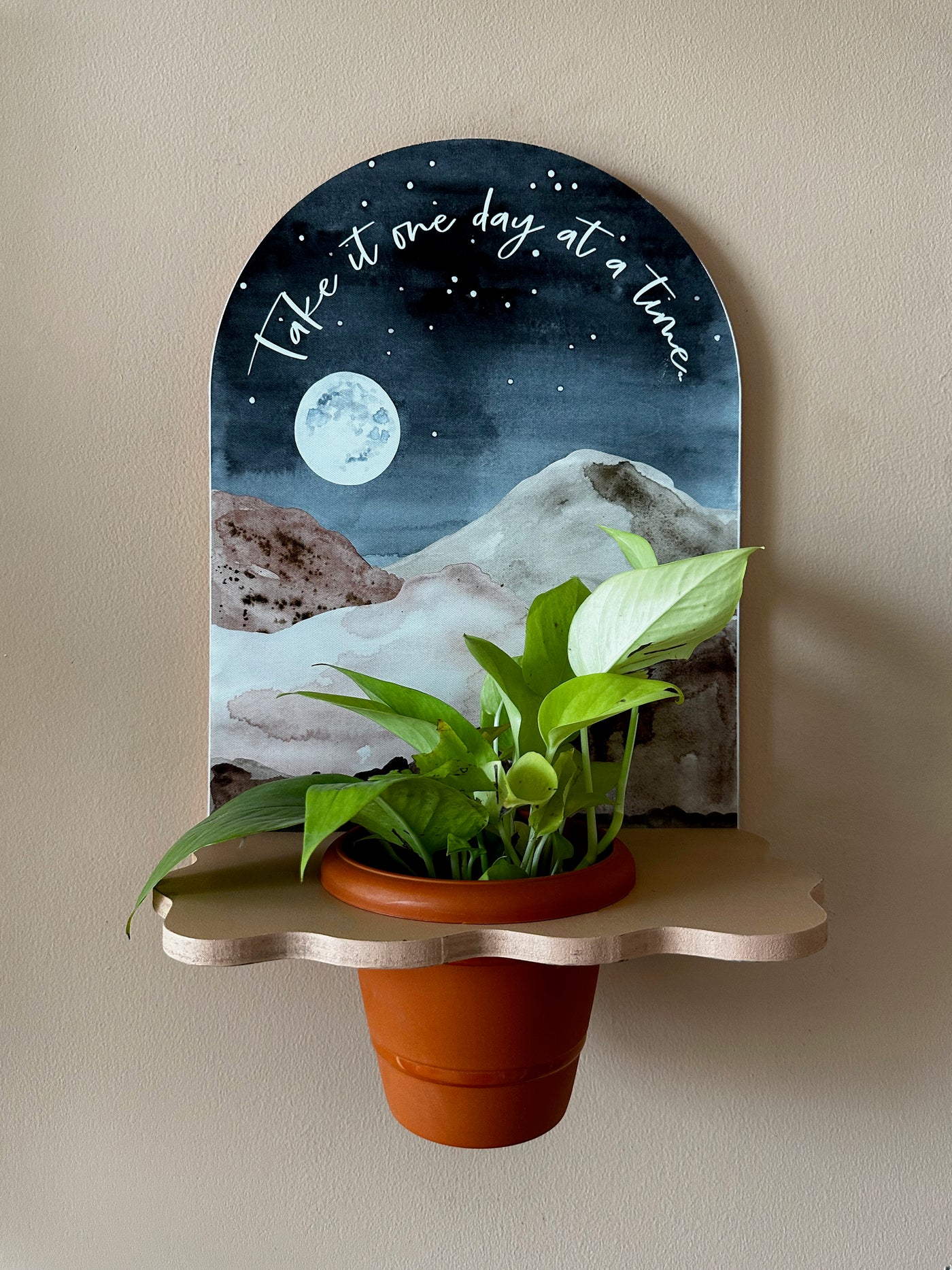 Landscape Bliss Positive Vibes Planter Shelf