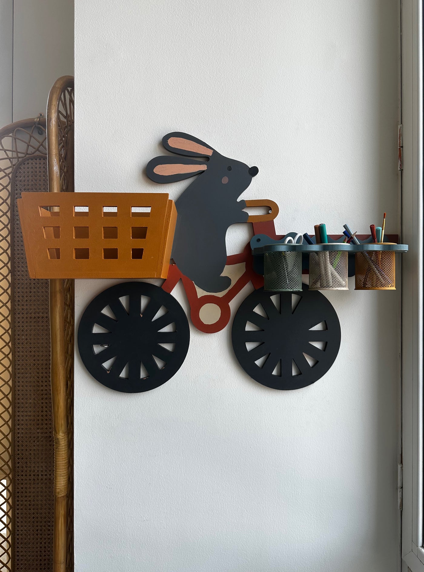 Bunny Biker Bookshelf