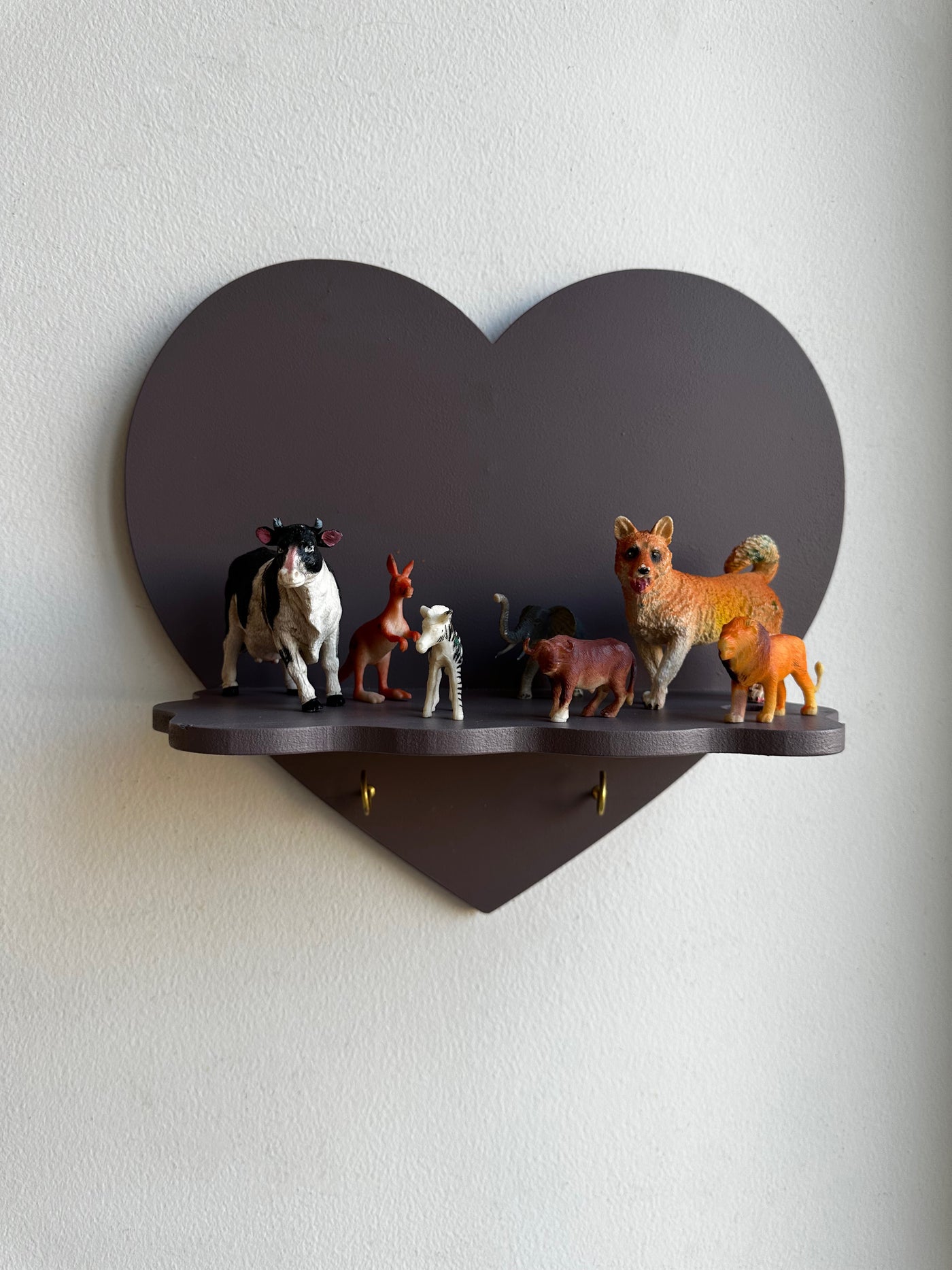 Pale Mauve Love Nest Wall Shelf