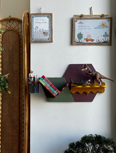 Honeycomb Hideaway Wall Shelf