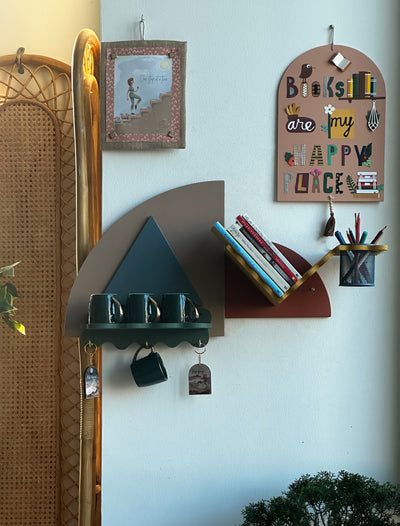 Triangle in Arch Wall Shelf