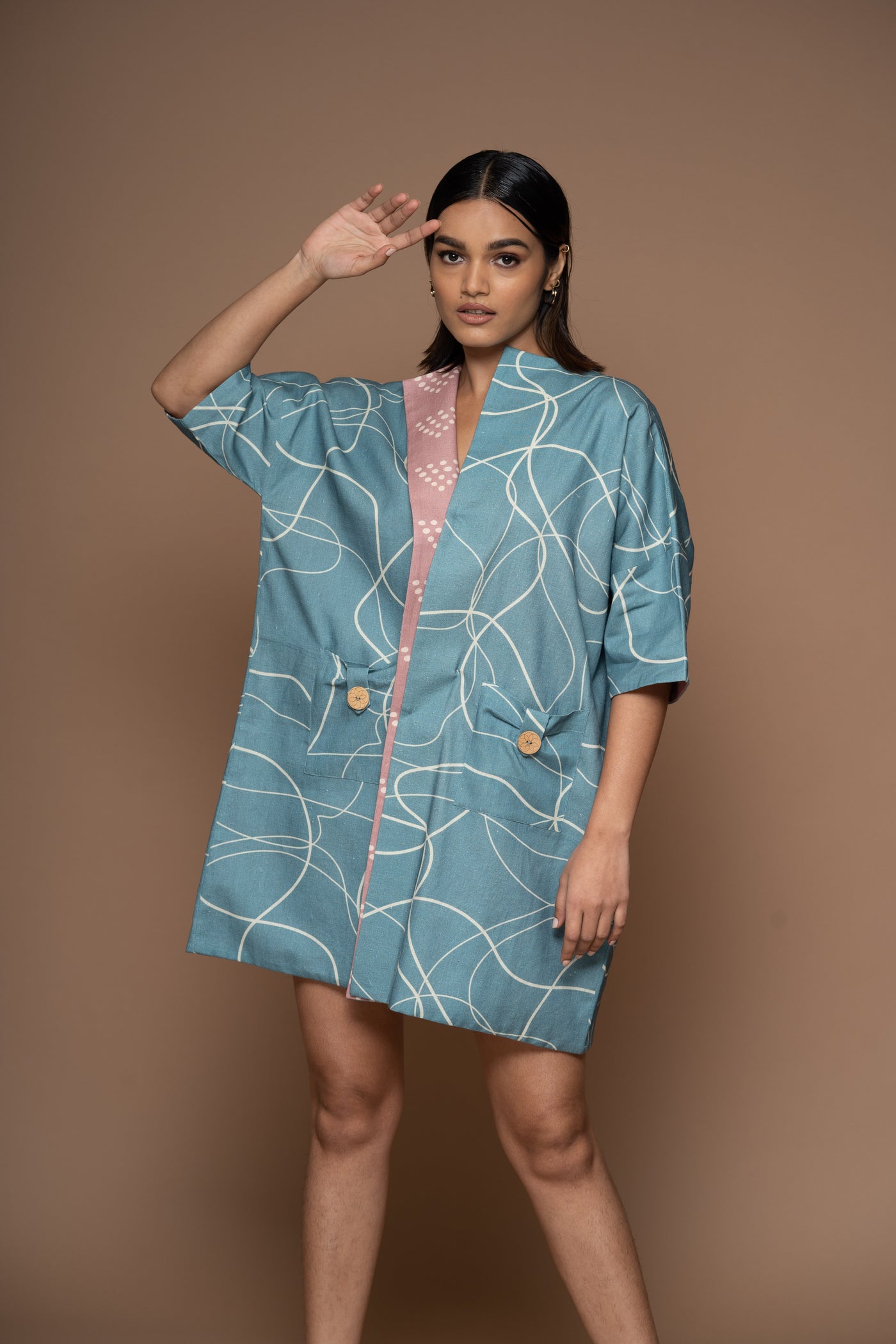 Whirlwind Reversible Short Trench Coat