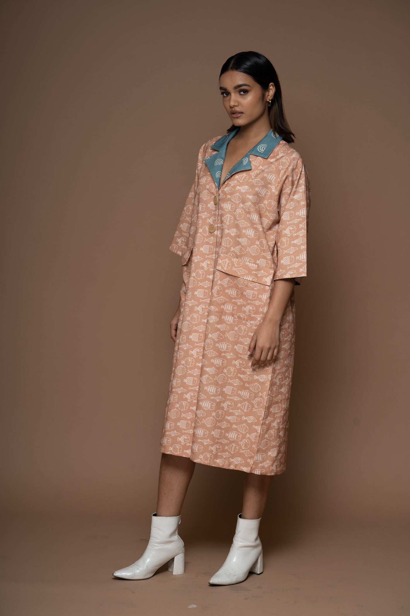 Jolly Reversible Long Trench Coat