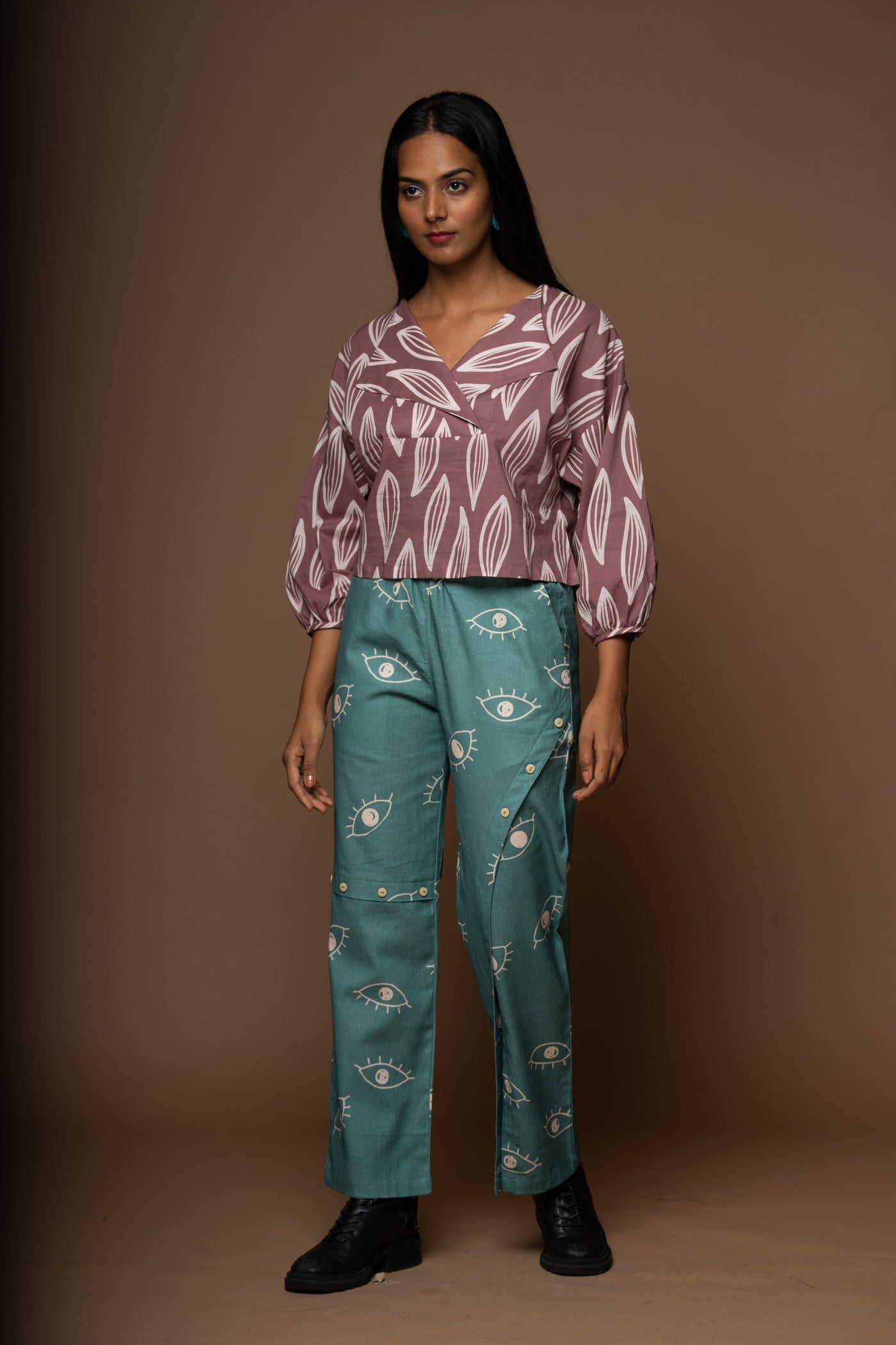 Boho Drift Pants in See Me See You Pattern