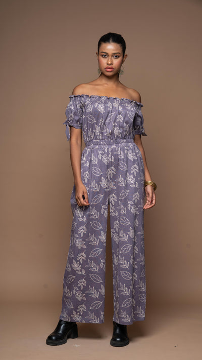 Sunkissed Shoulders Jumpsuit in Rising up Pattern