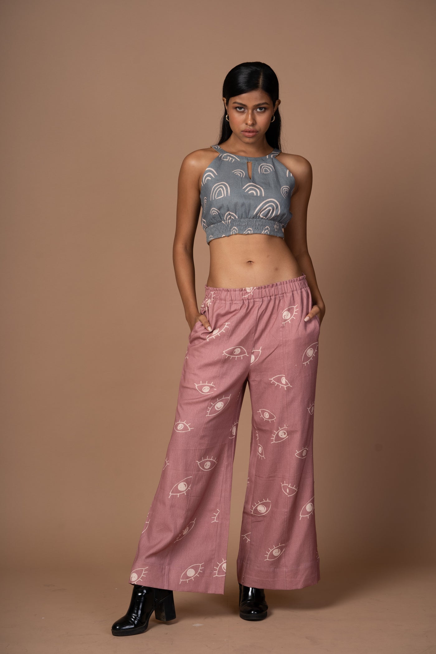 The Bold Flare Pants in See me See you Pattern
