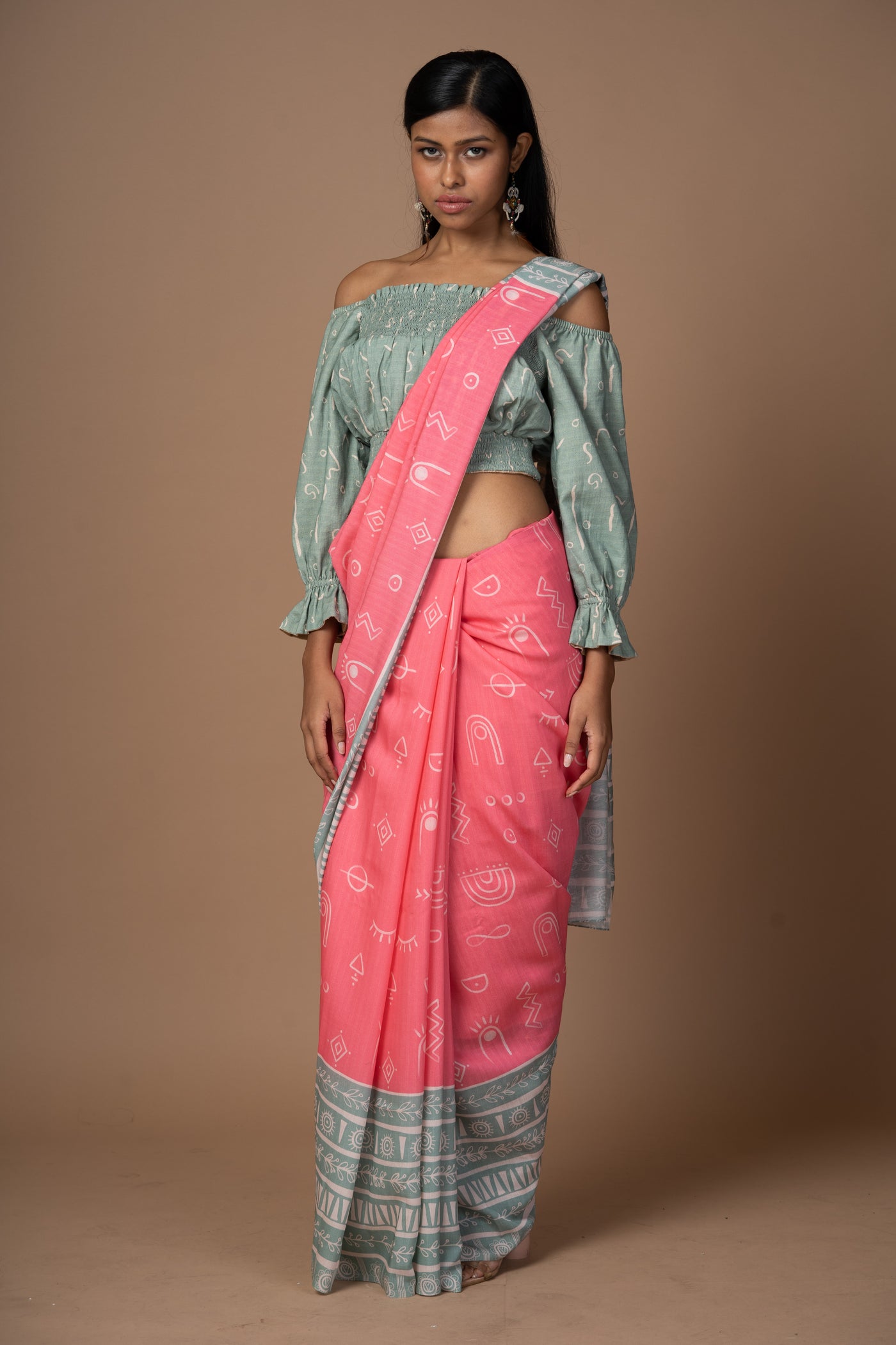 Refreshing Vibes Cotton Sari