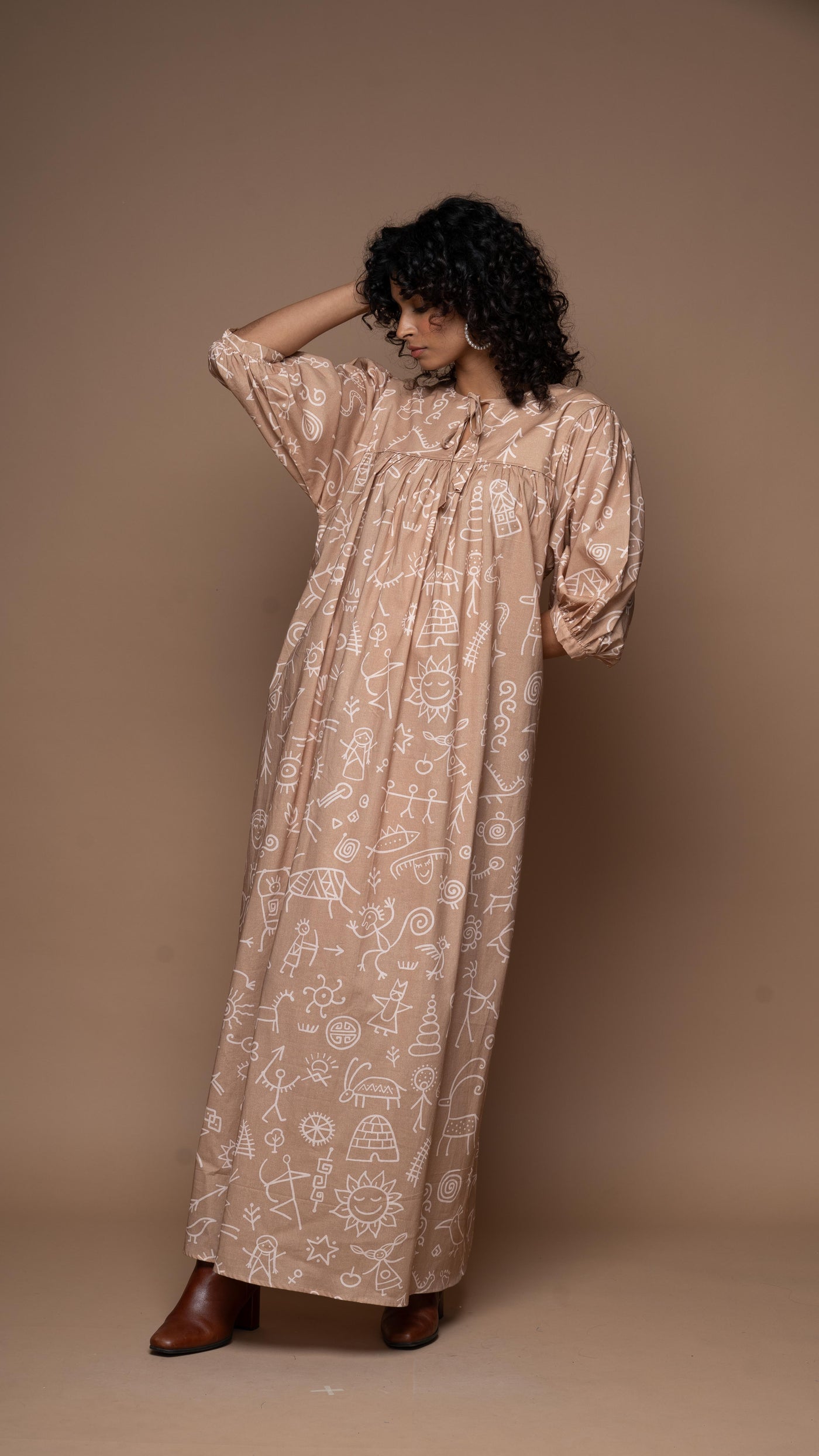 Gypsy Soul Long Maxi Dress in 'In Our Cave'