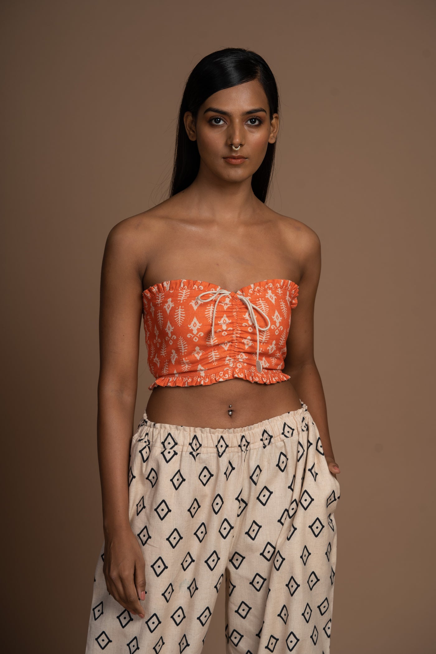 Fiery Orange Reversible Butterfly Kiss Bralette