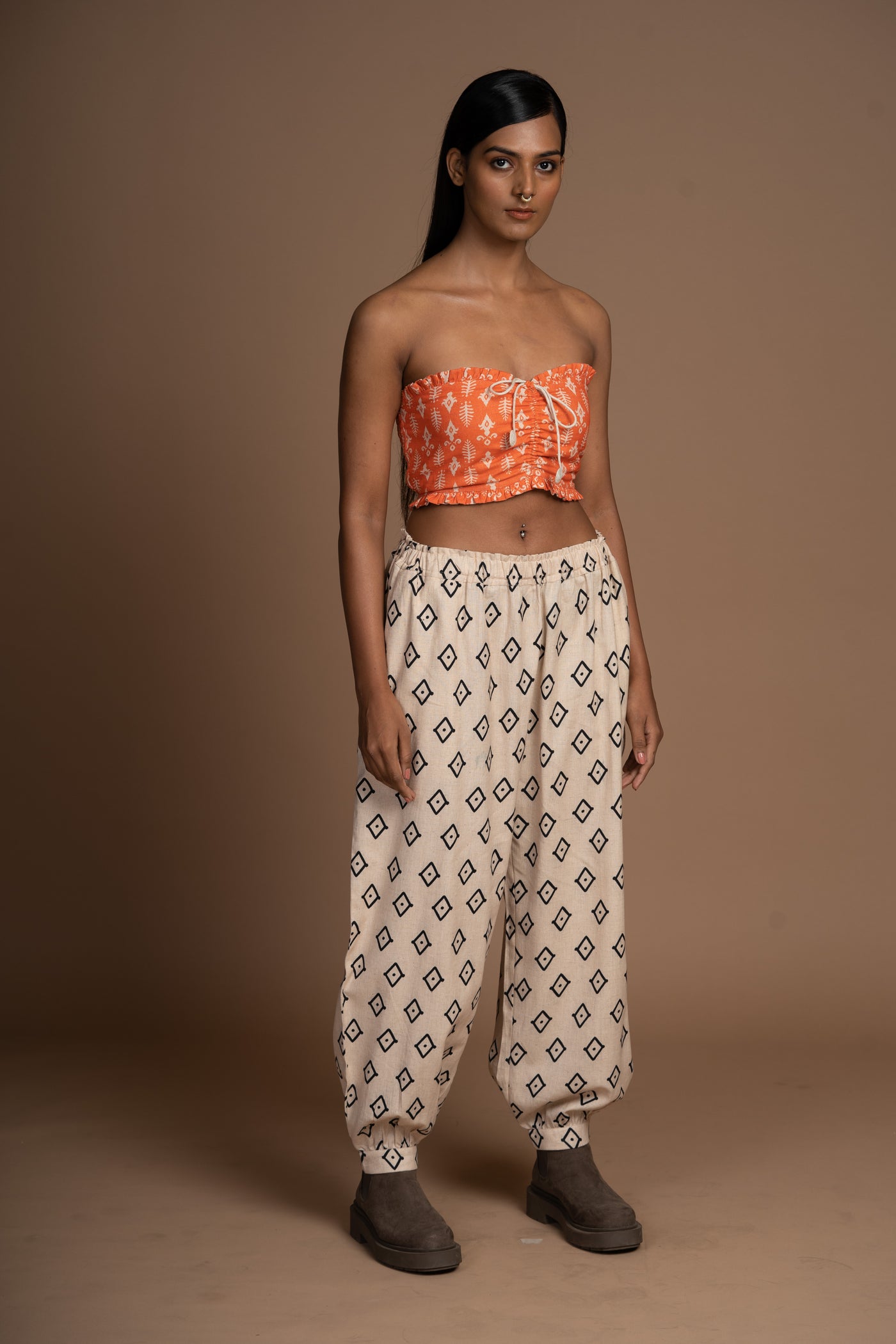 Breezy Billowy Pants in True Gem Pattern