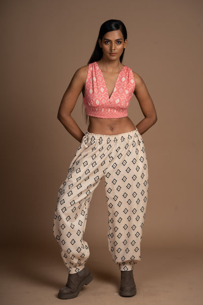 Breezy Billowy Pants in True Gem Pattern