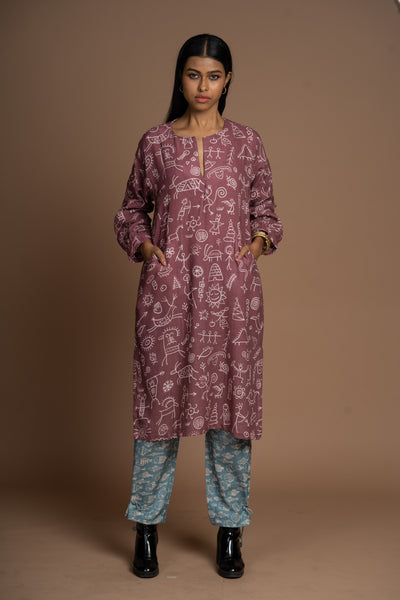 Tie-Knot Pants in Not Fishy At All Pattern