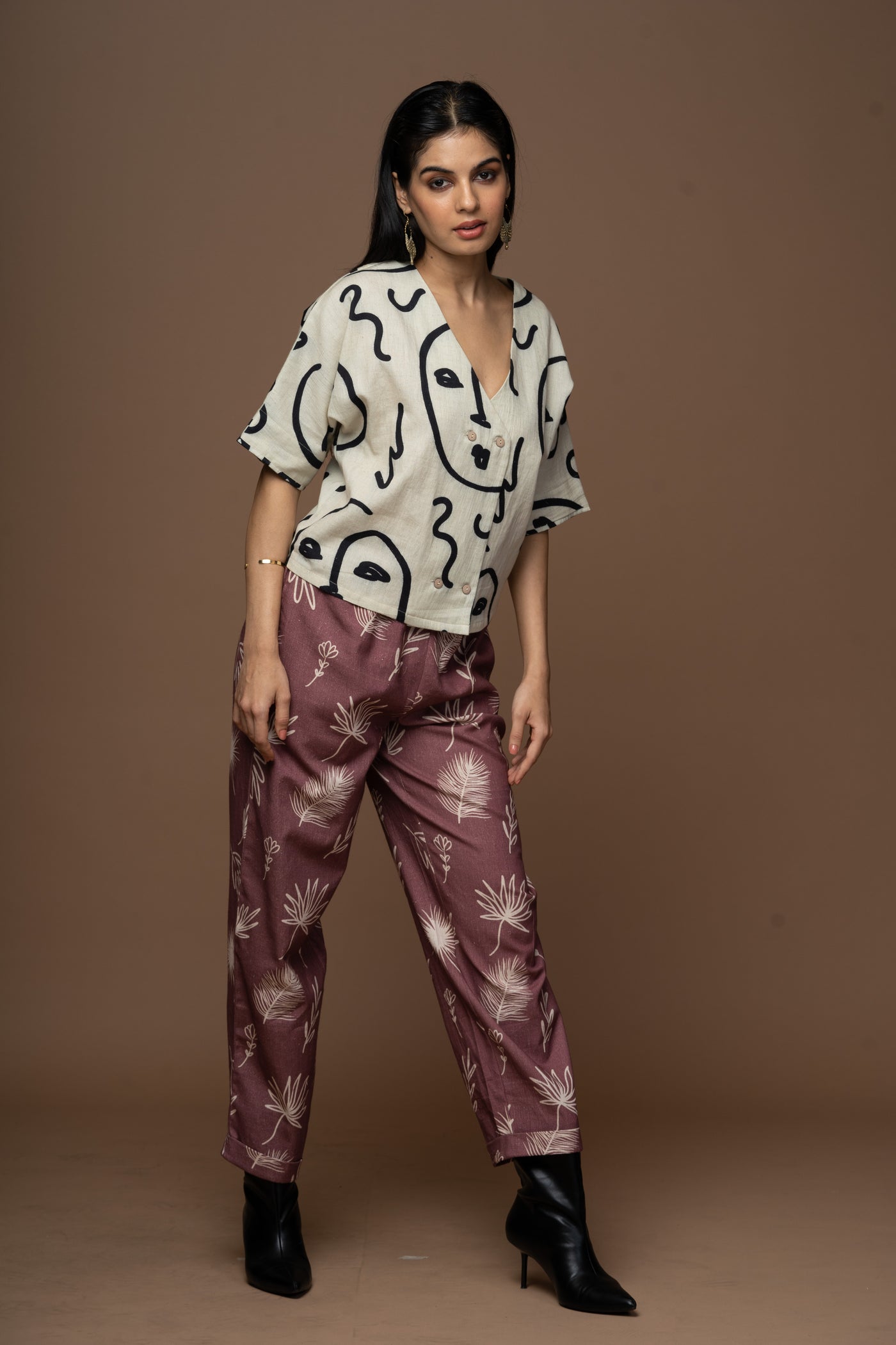 Polish Fit Pants in Shining for You Pattern