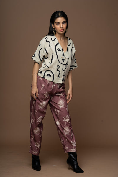 Polish Fit Pants in Shining for You Pattern