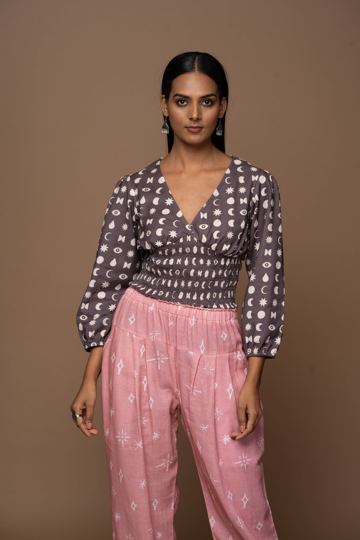 Brown Hold Me Close Crop Top