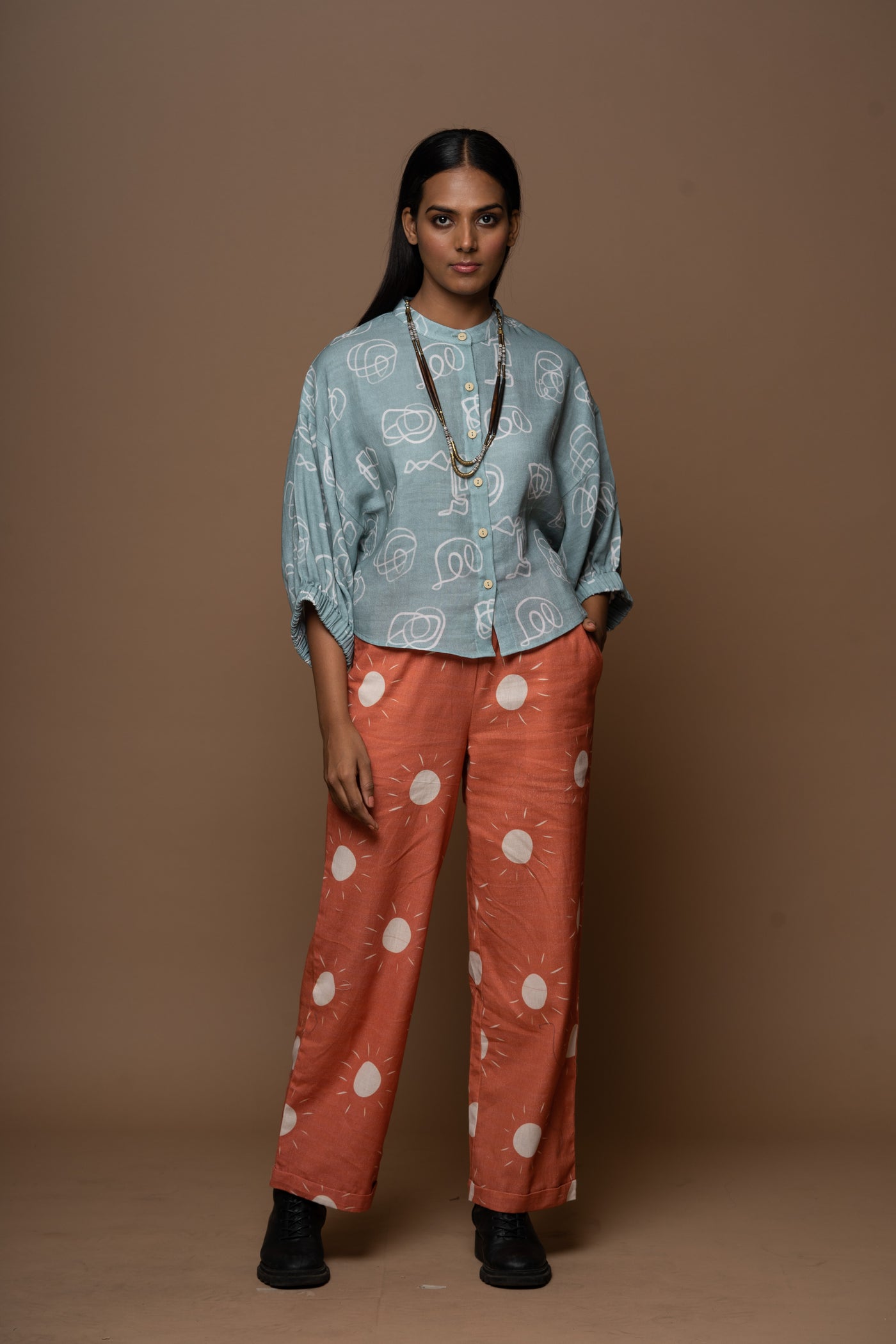 Polish Fit Pants in Sunshines On Pattern